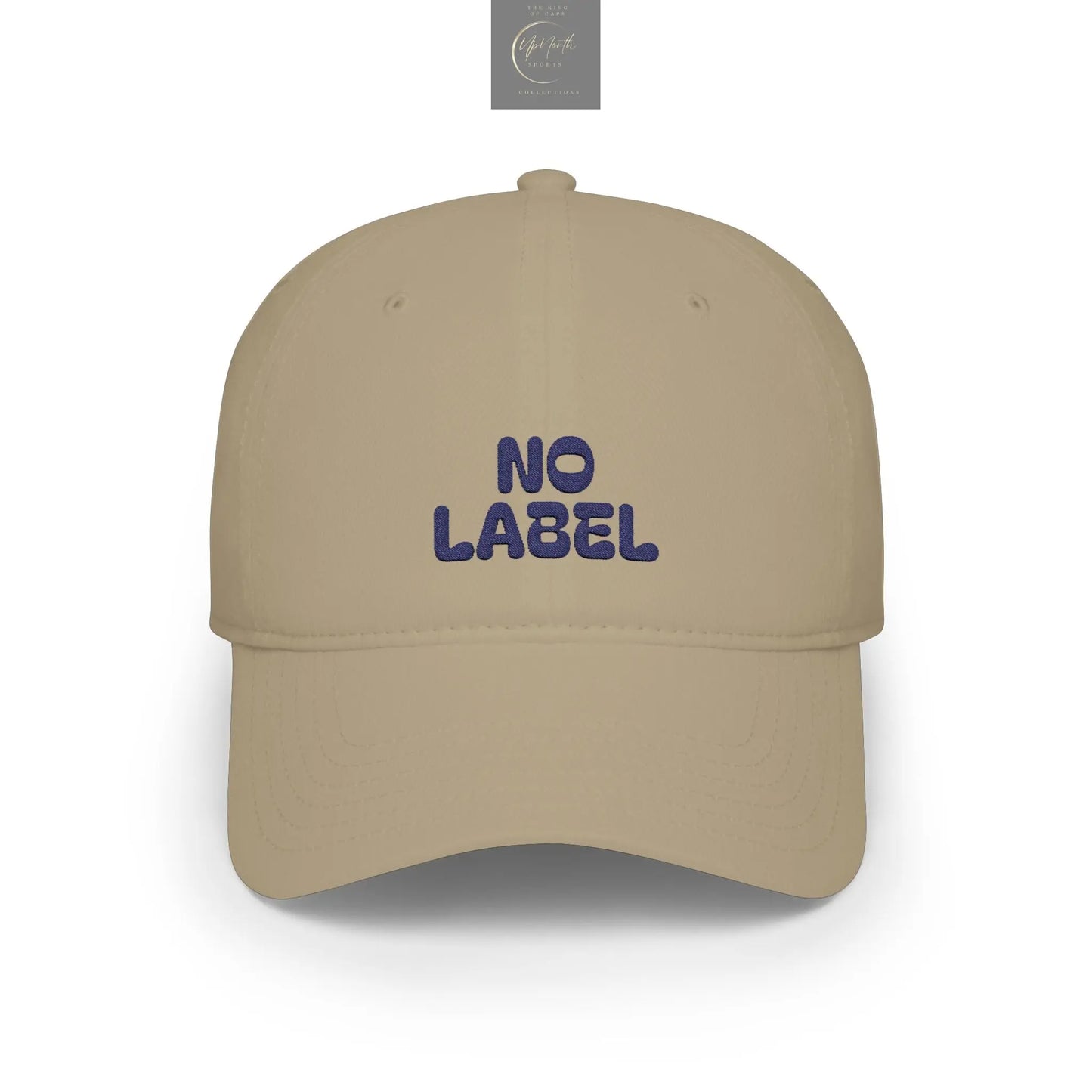 No Label Baseball Cap Navy Embroidery