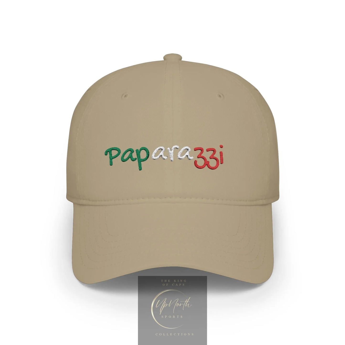 Baseball Cap Paparazzi Embroidered Italy Tricolore