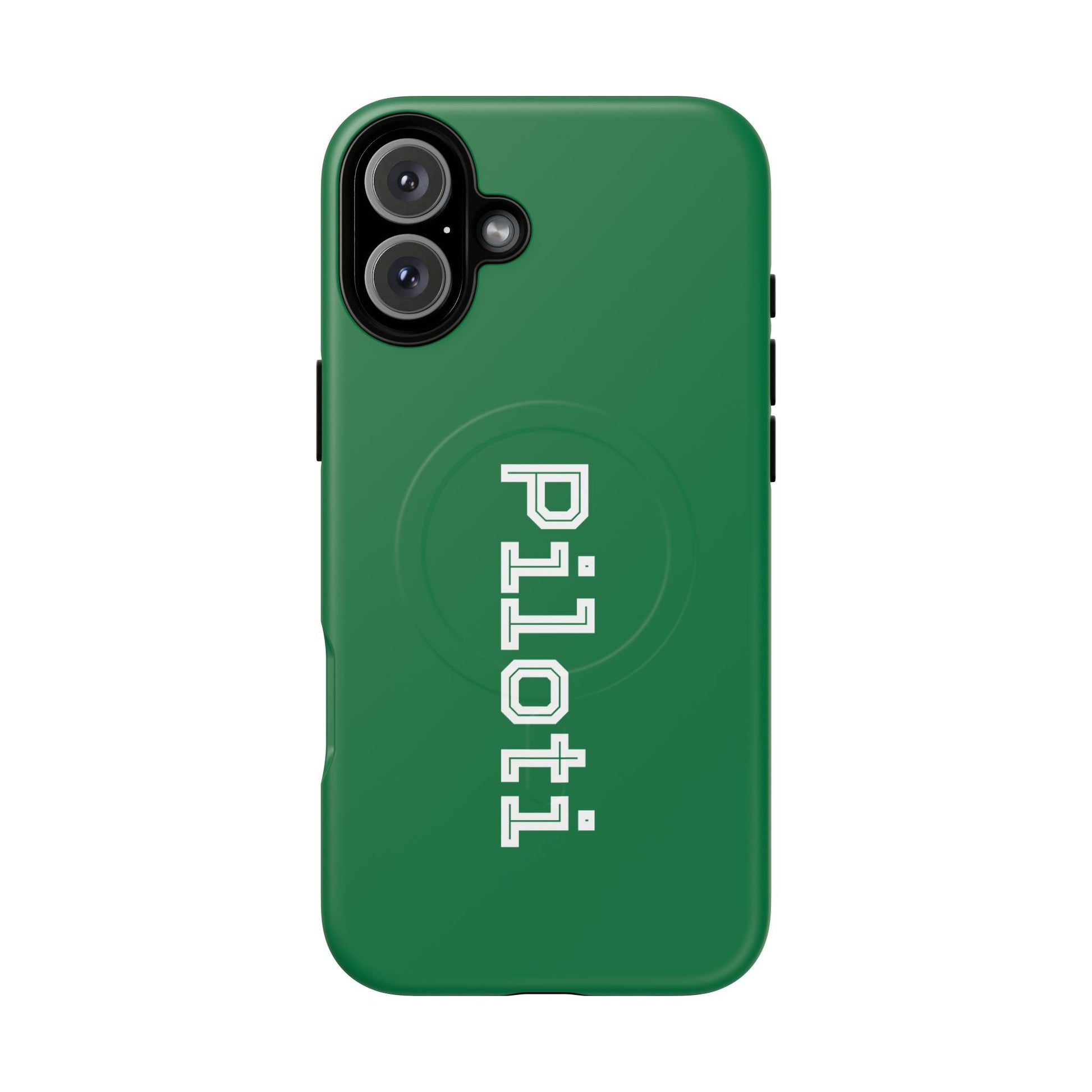 Tough Magnetic iPhone Cases Piloti in dark green Printify
