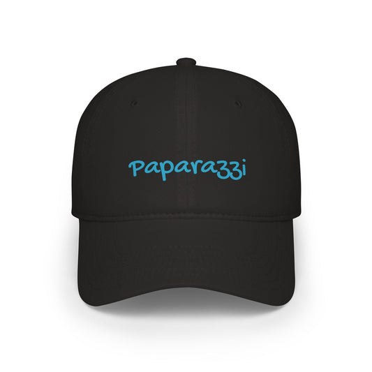 Baseball Cap Paparazzi black and turquoise Printify