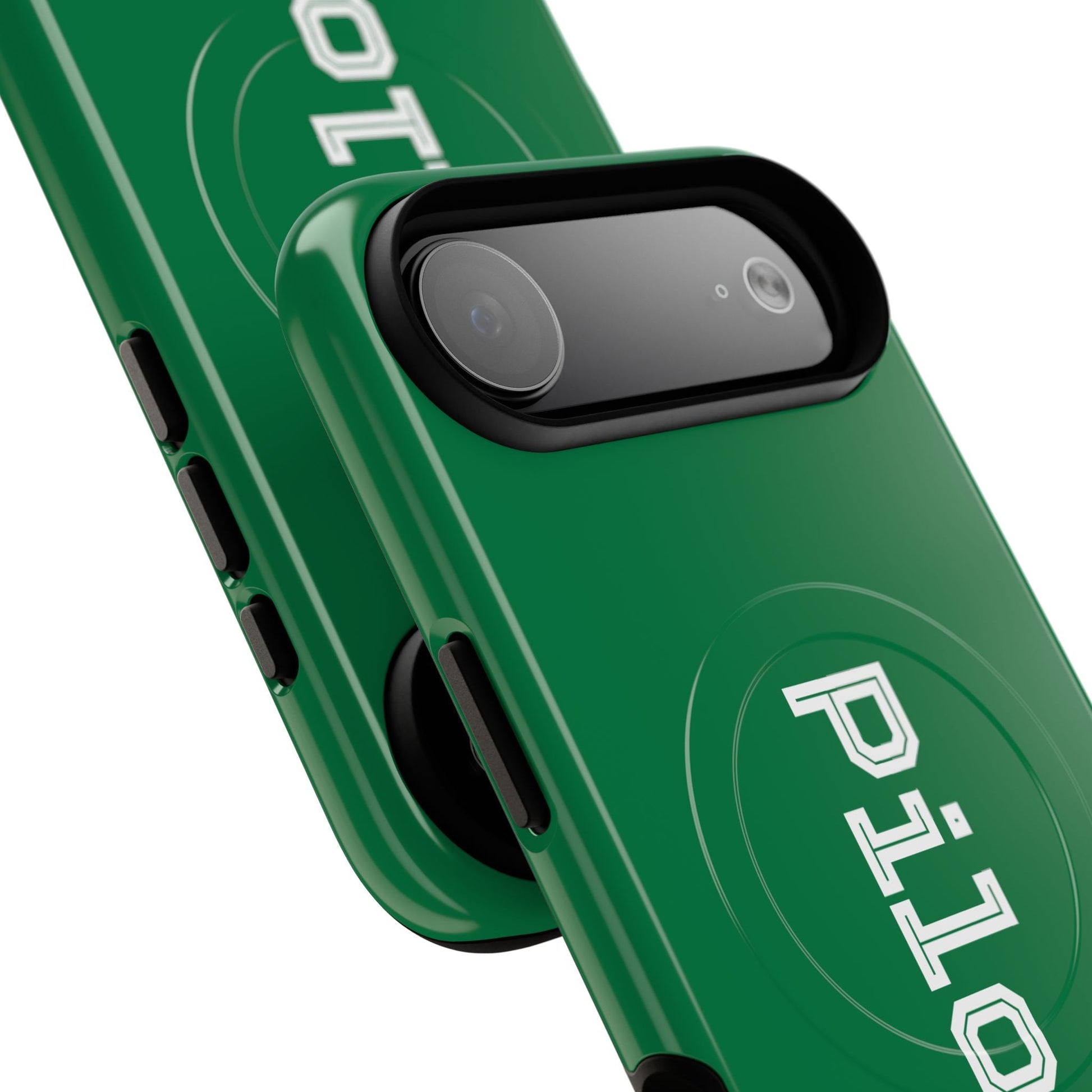Tough Magnetic iPhone Cases Piloti in dark green Printify