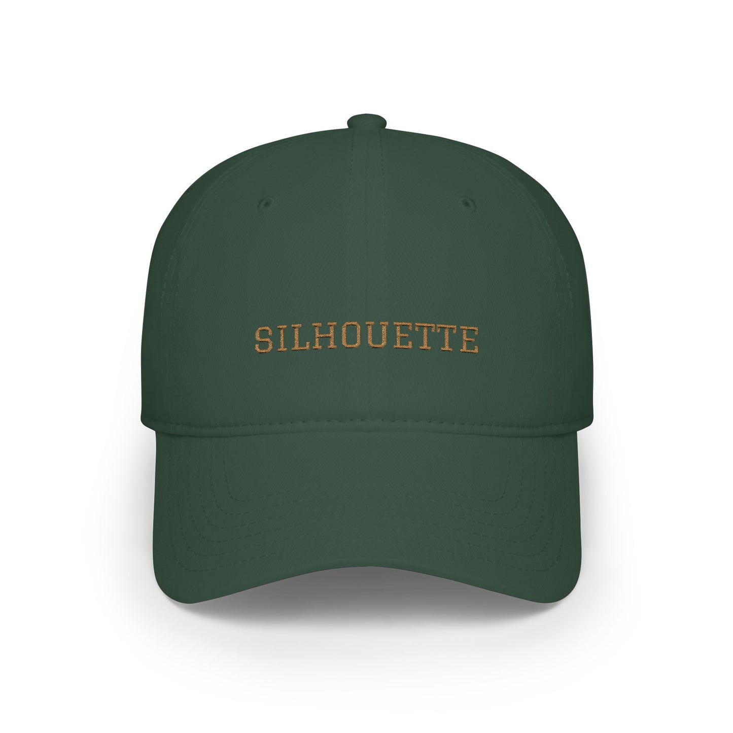 Dark Green Paparazzi Silhouette Old Gold Baseball Cap front - Paparazzi Original