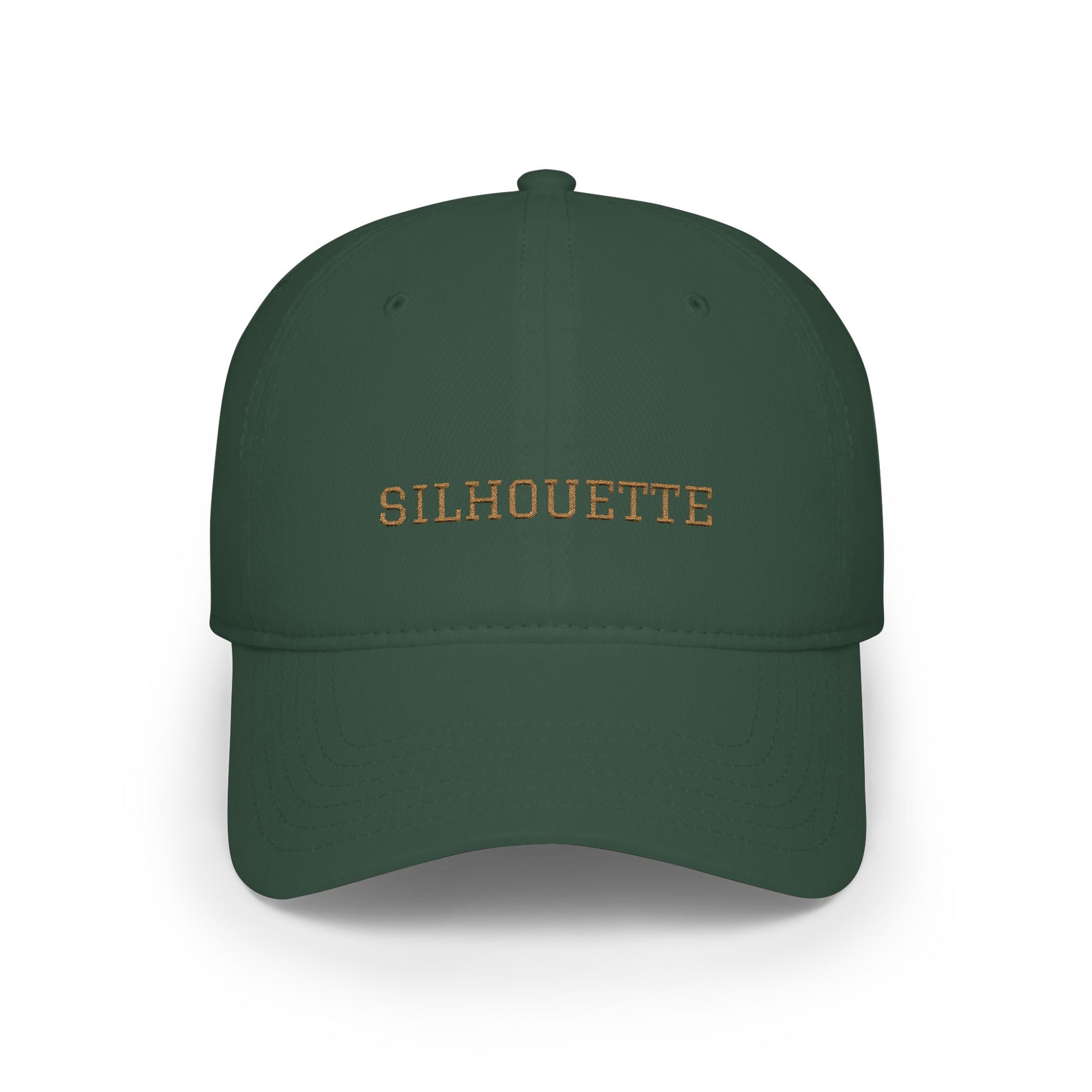 Dark Green Paparazzi Silhouette Old Gold Baseball Cap front - Paparazzi Original