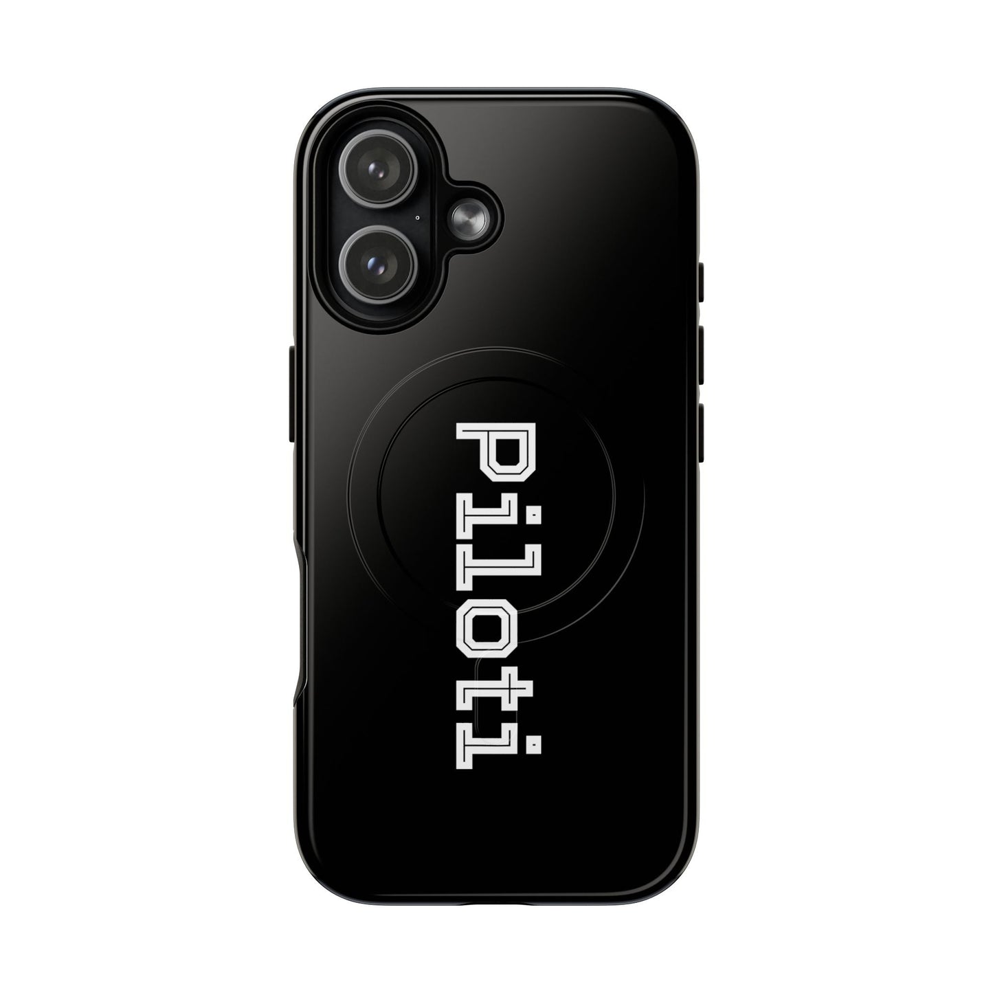 Tough Magnetic iPhone Cases Piloti in black Printify