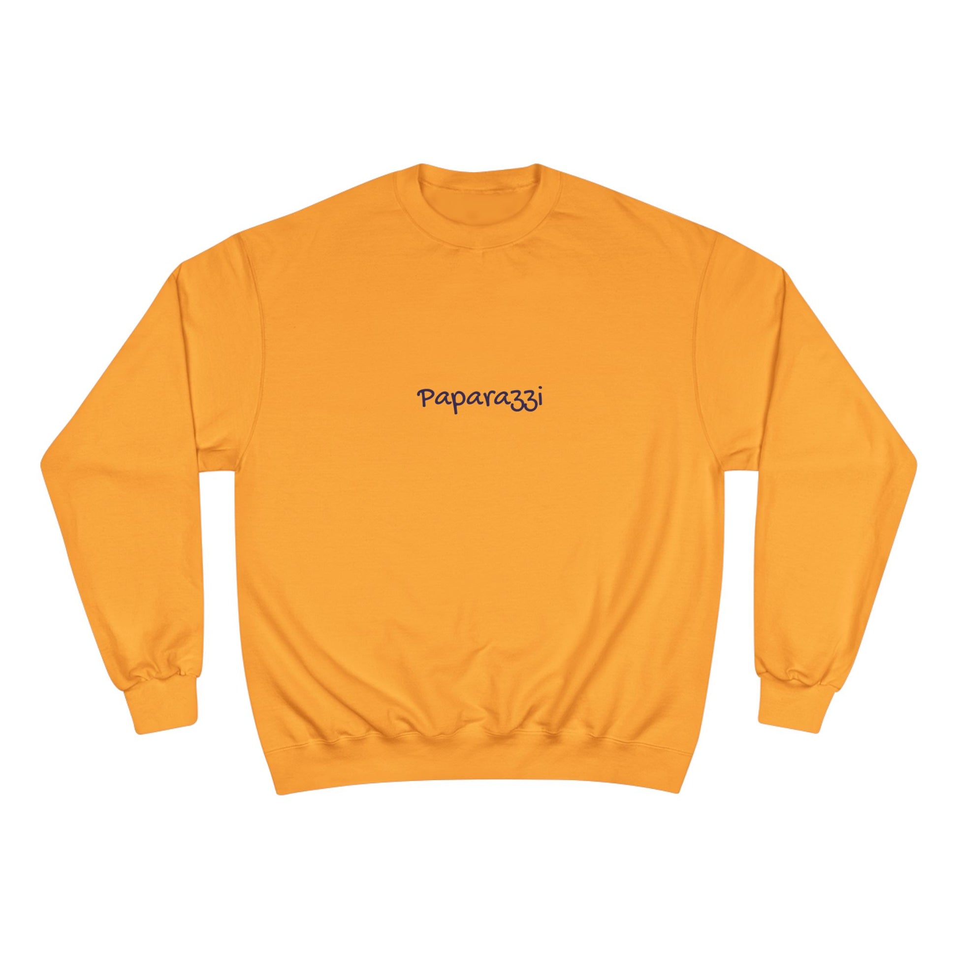 White Gold Paparazzi Champion Sweatshirt Printify
