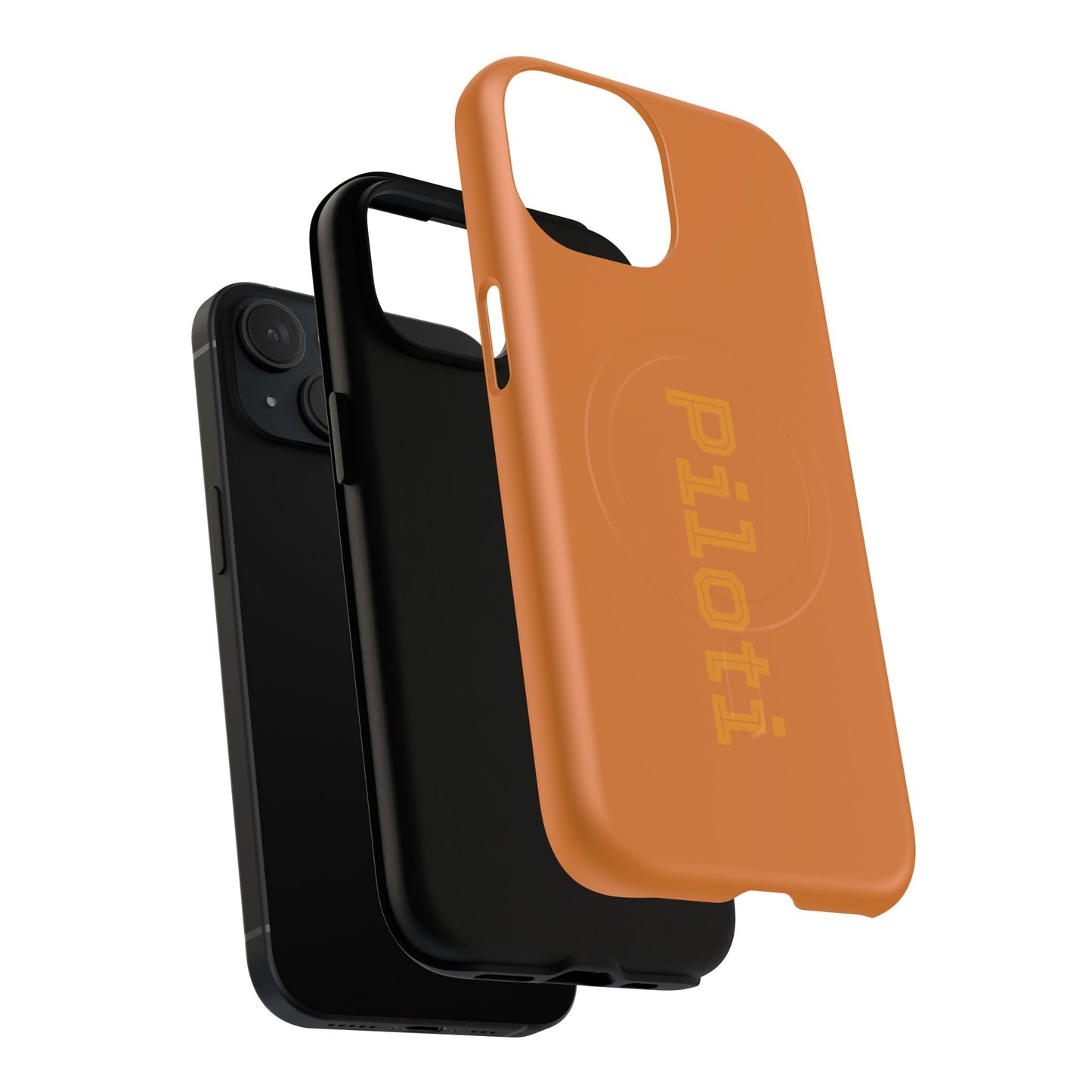 Tough Magnetic iPhone Cases Piloti in orange Printify
