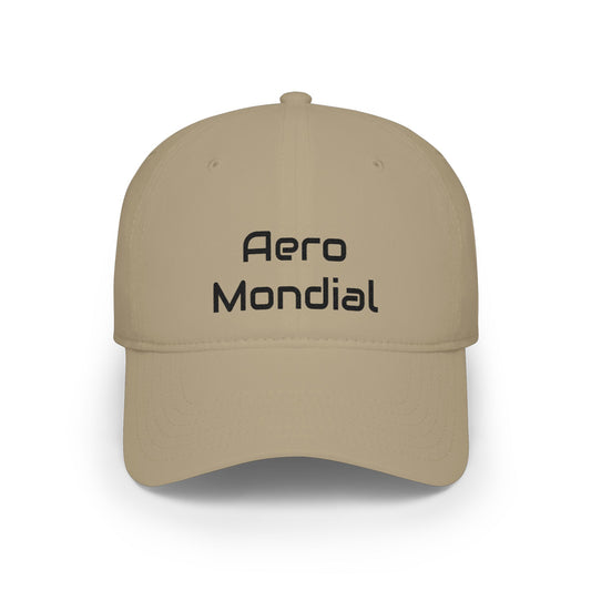 Aero Mondial Black Baseball Cap Printify