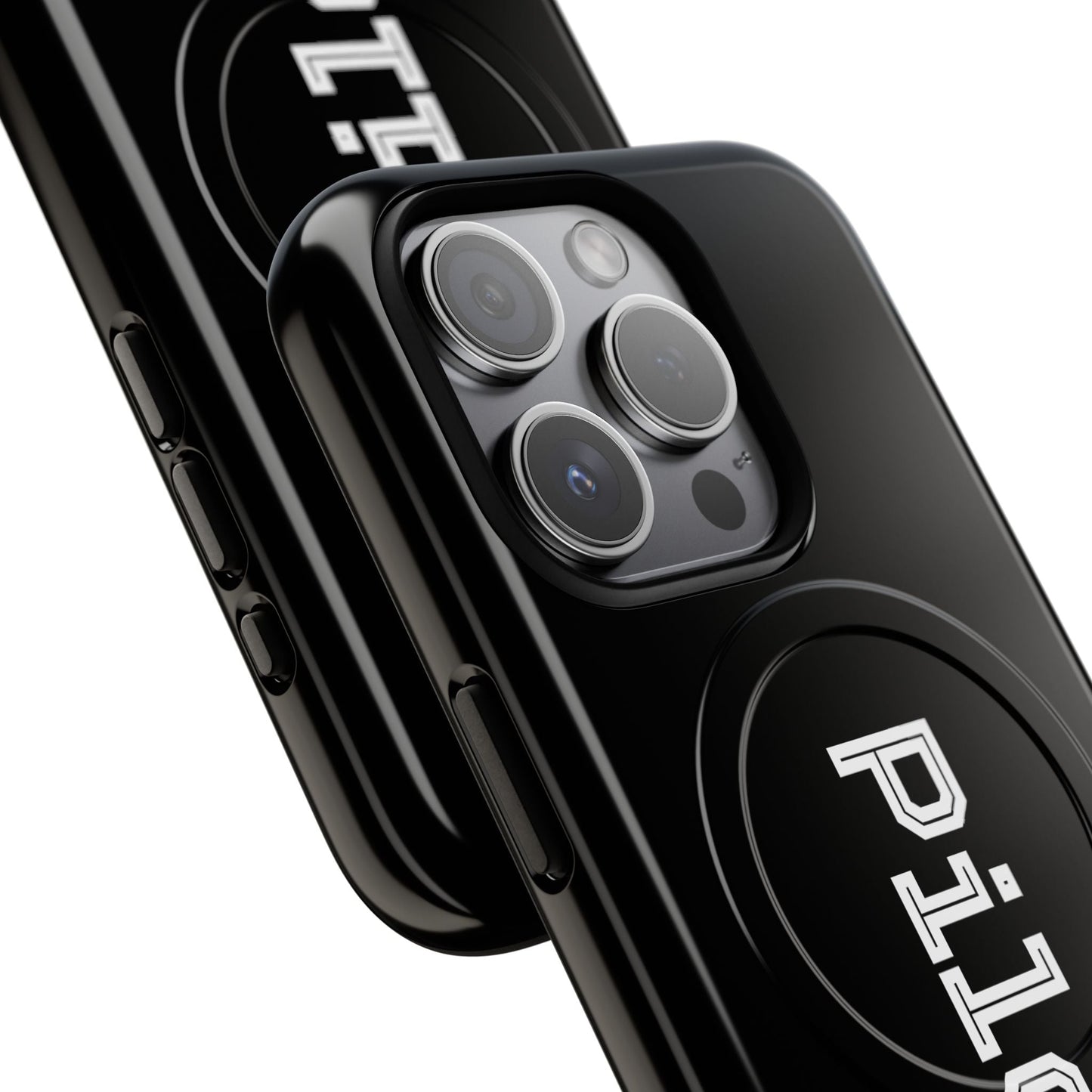 Tough Magnetic iPhone Cases Piloti in black Printify