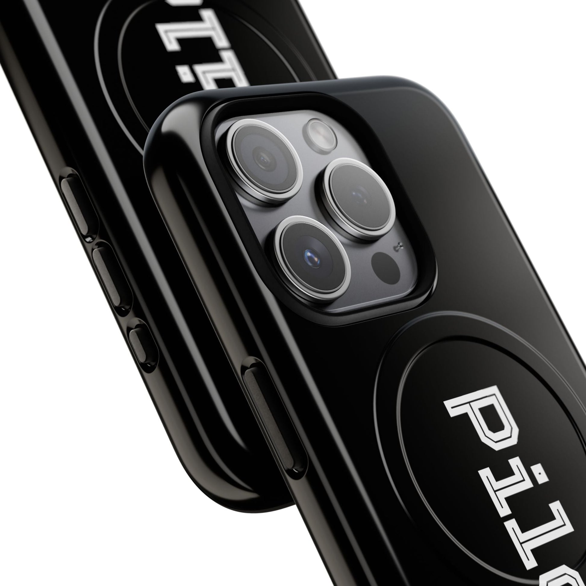 Tough Magnetic iPhone Cases Piloti in black Printify