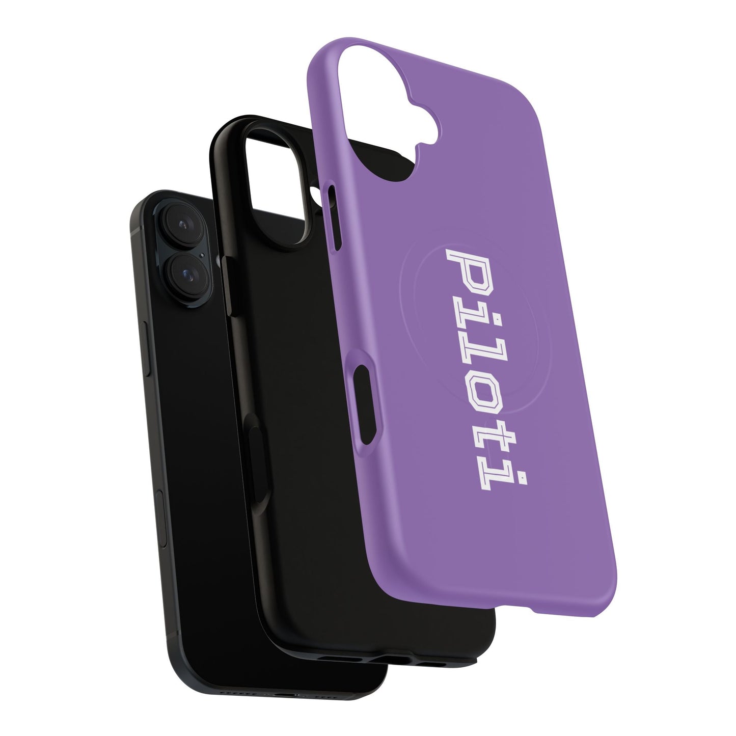 Tough Magnetic iPhone Cases Piloti in light purple Printify