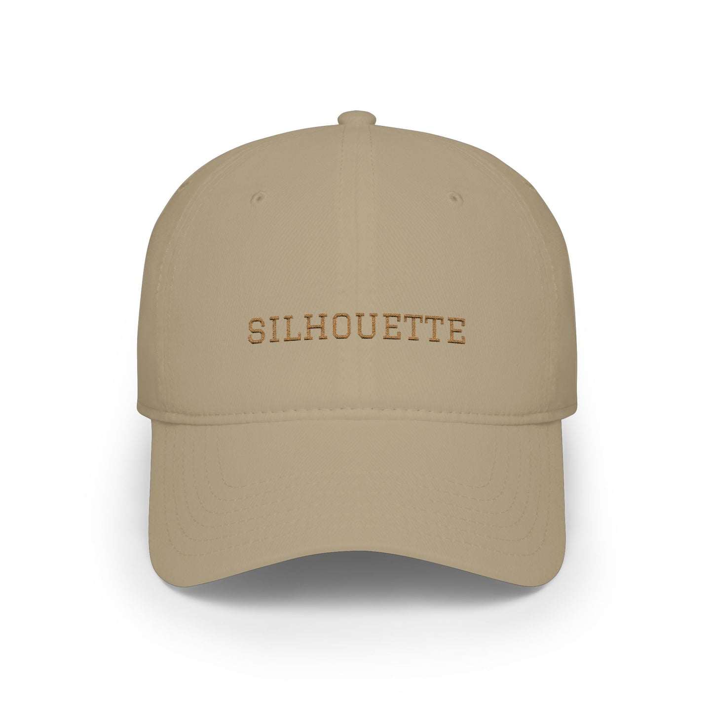 Khaki Paparazzi Silhouette Old Gold Baseball Cap front - Paparazzi Original