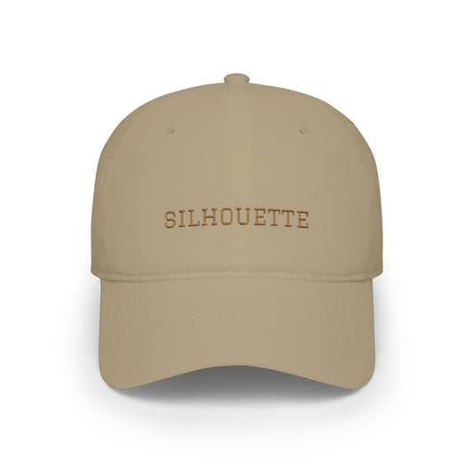 Khaki Paparazzi Silhouette Old Gold Baseball Cap front - Paparazzi Original