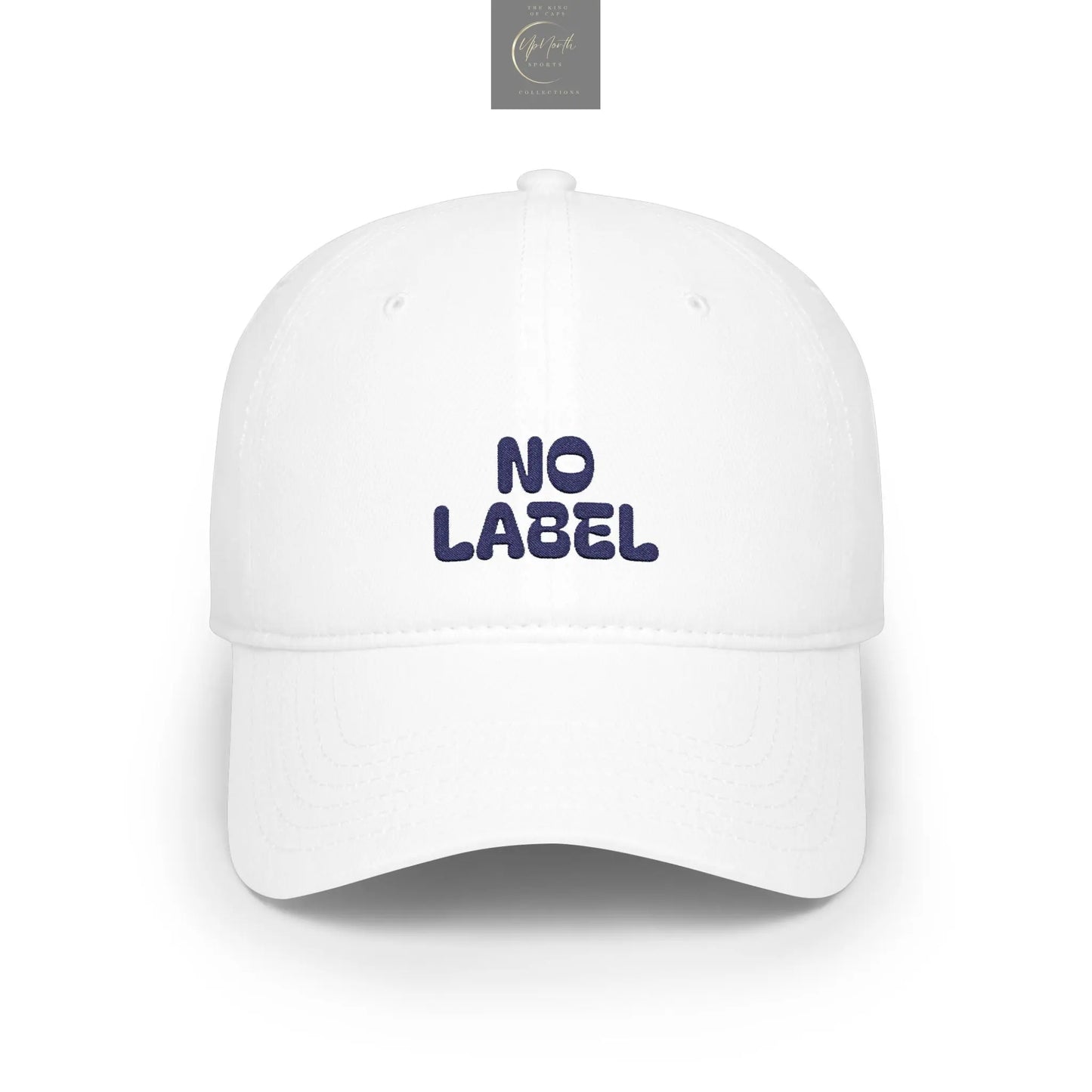 No Label Baseball Cap Navy Embroidery