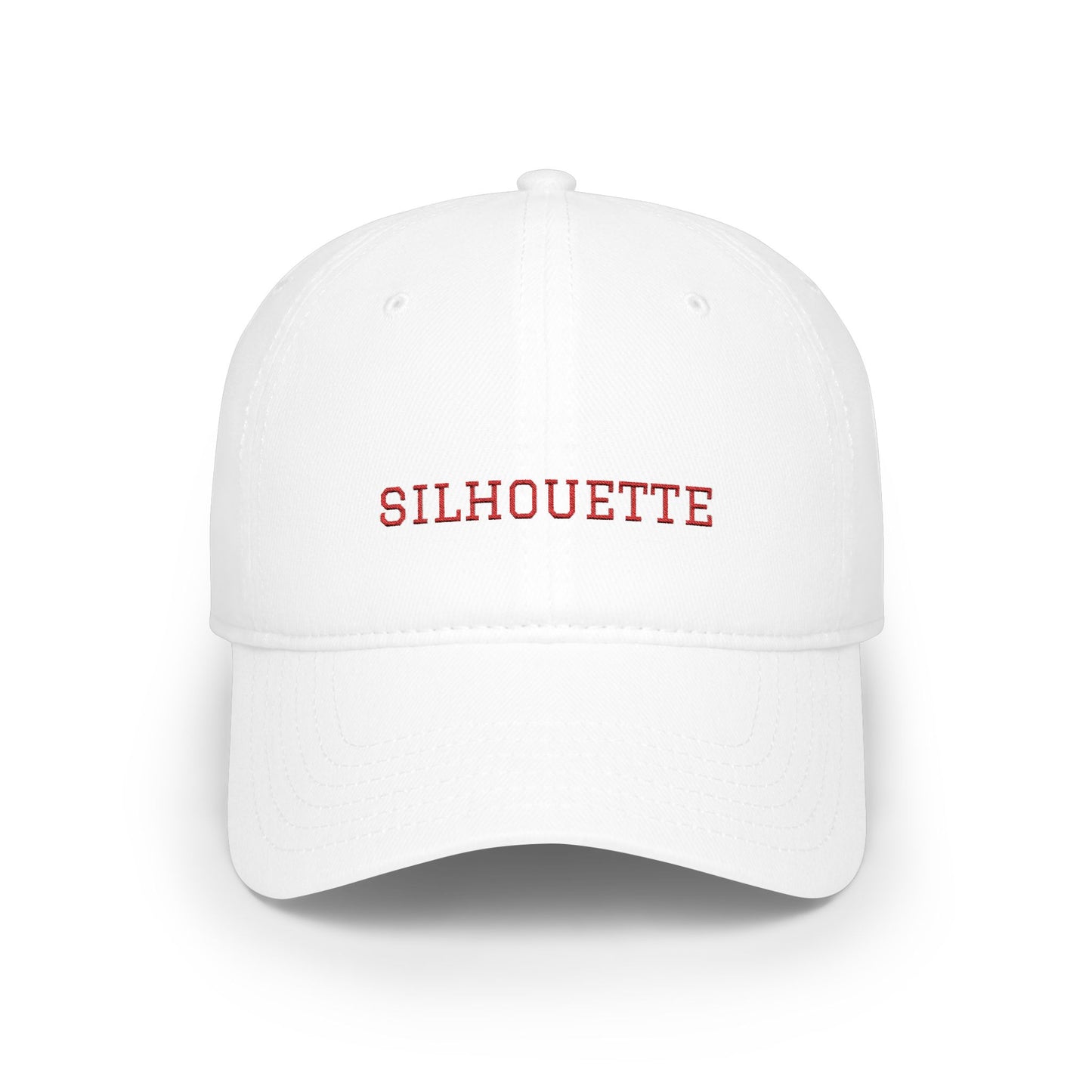 White Paparazzi Silhouette Red Baseball Cap front - Paparazzi Original