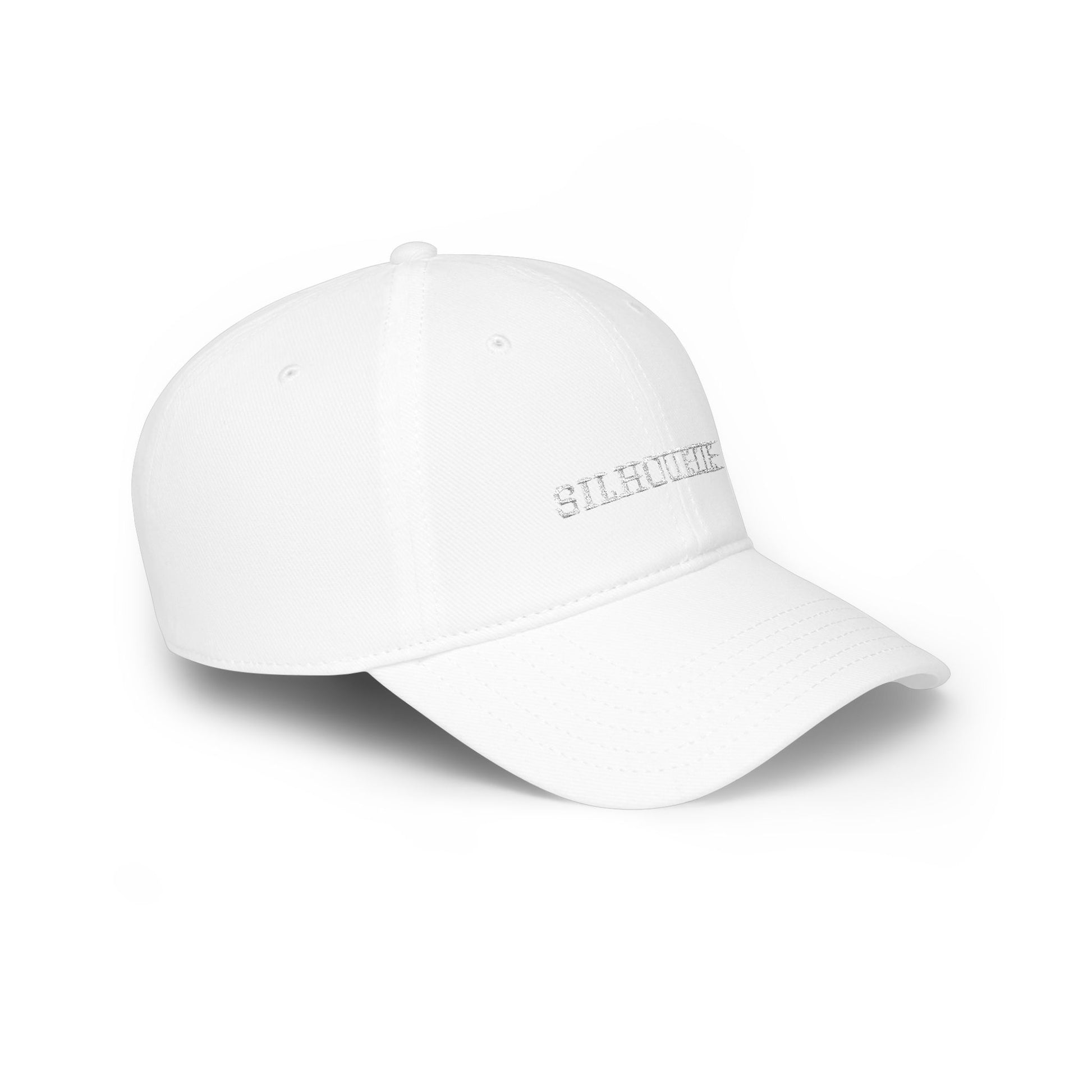 White Paparazzi Silhouette White Baseball Cap right side - Paparazzi Original