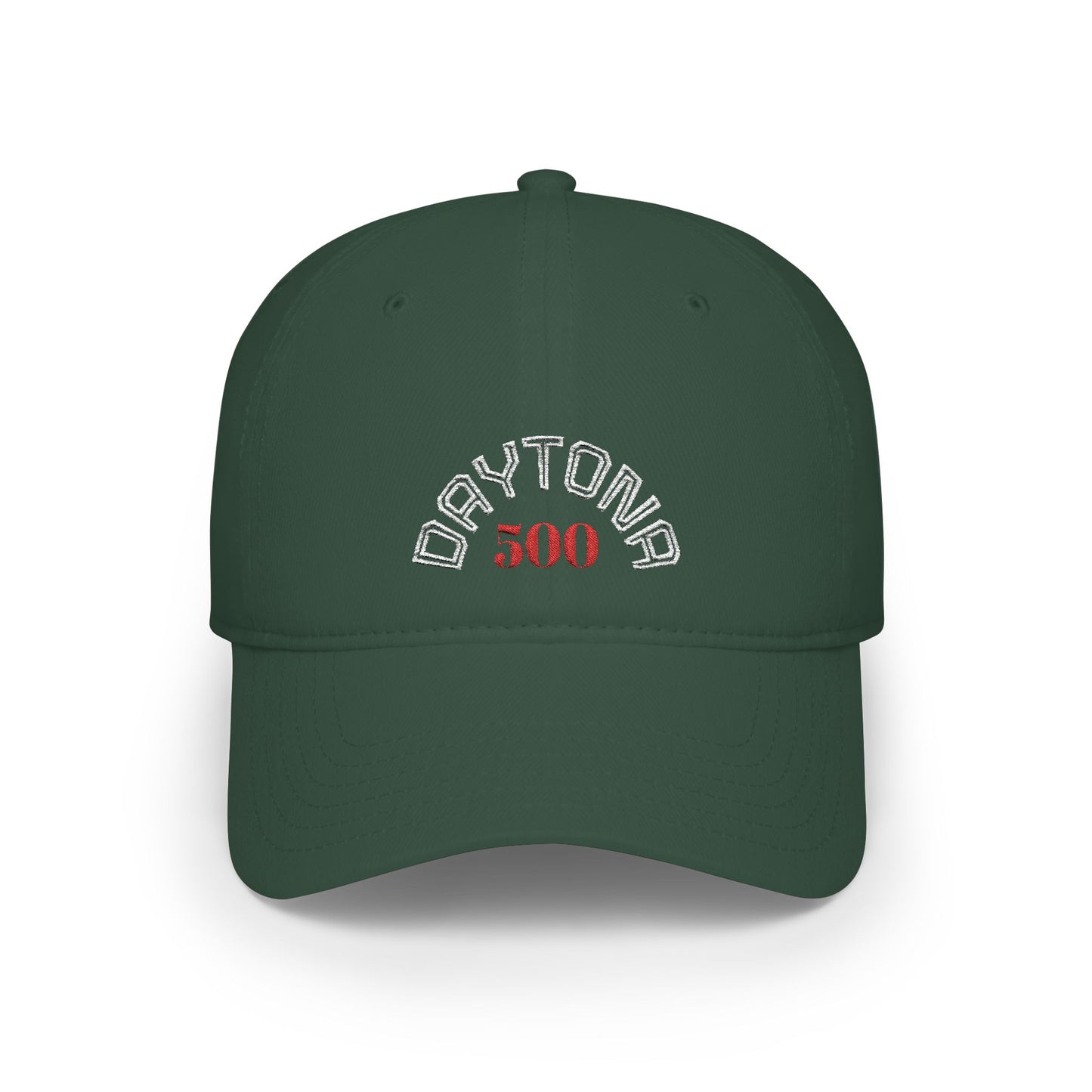 Dark Green Daytona 500 Baseball Cap frontside - UpNorth SPORTS