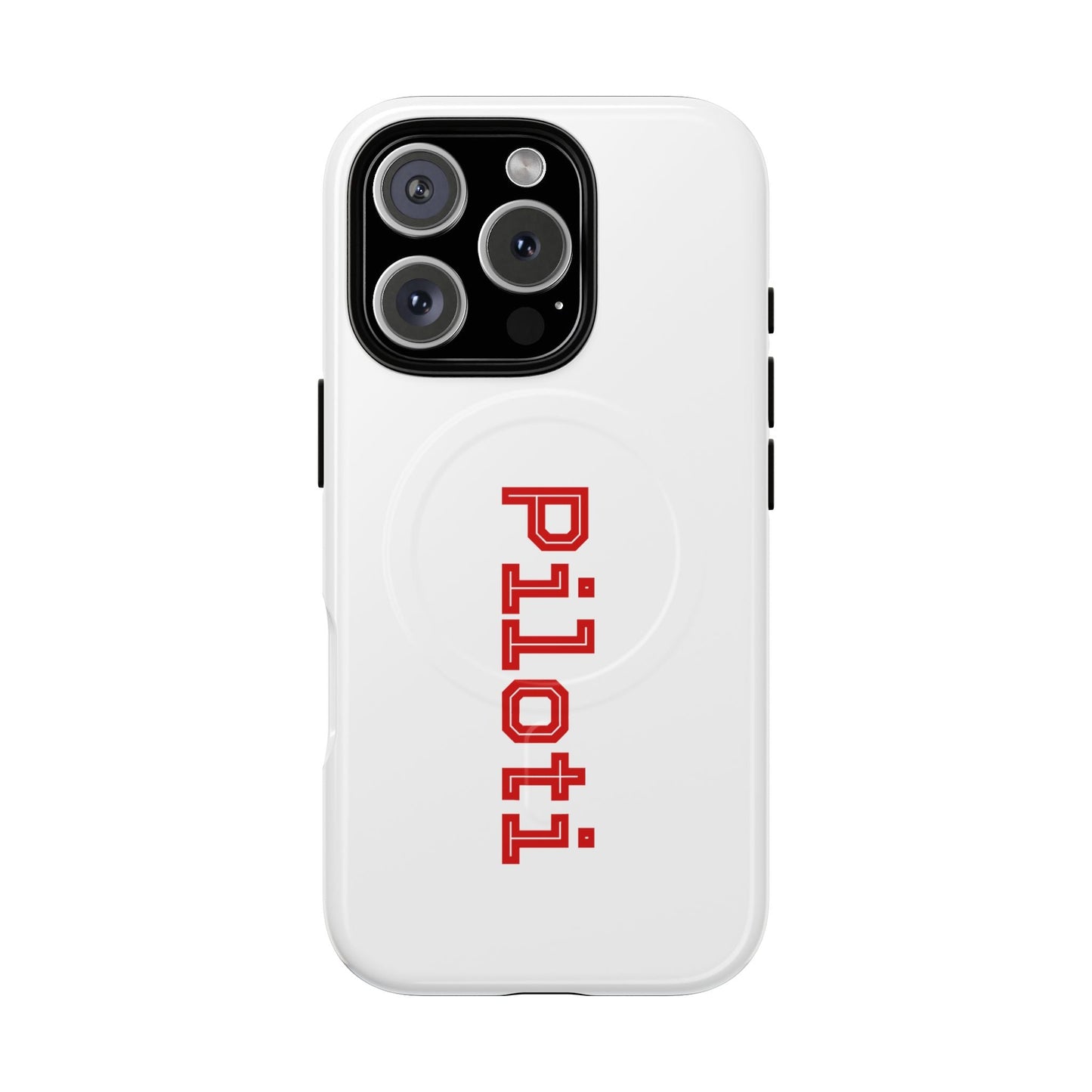 Tough Magnetic iPhone Cases Piloti in white made in matt and gloss finish - UpNorth SPORTS