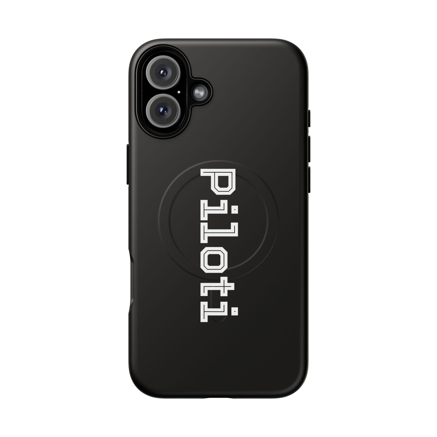 Tough Magnetic iPhone Cases Piloti in black Printify