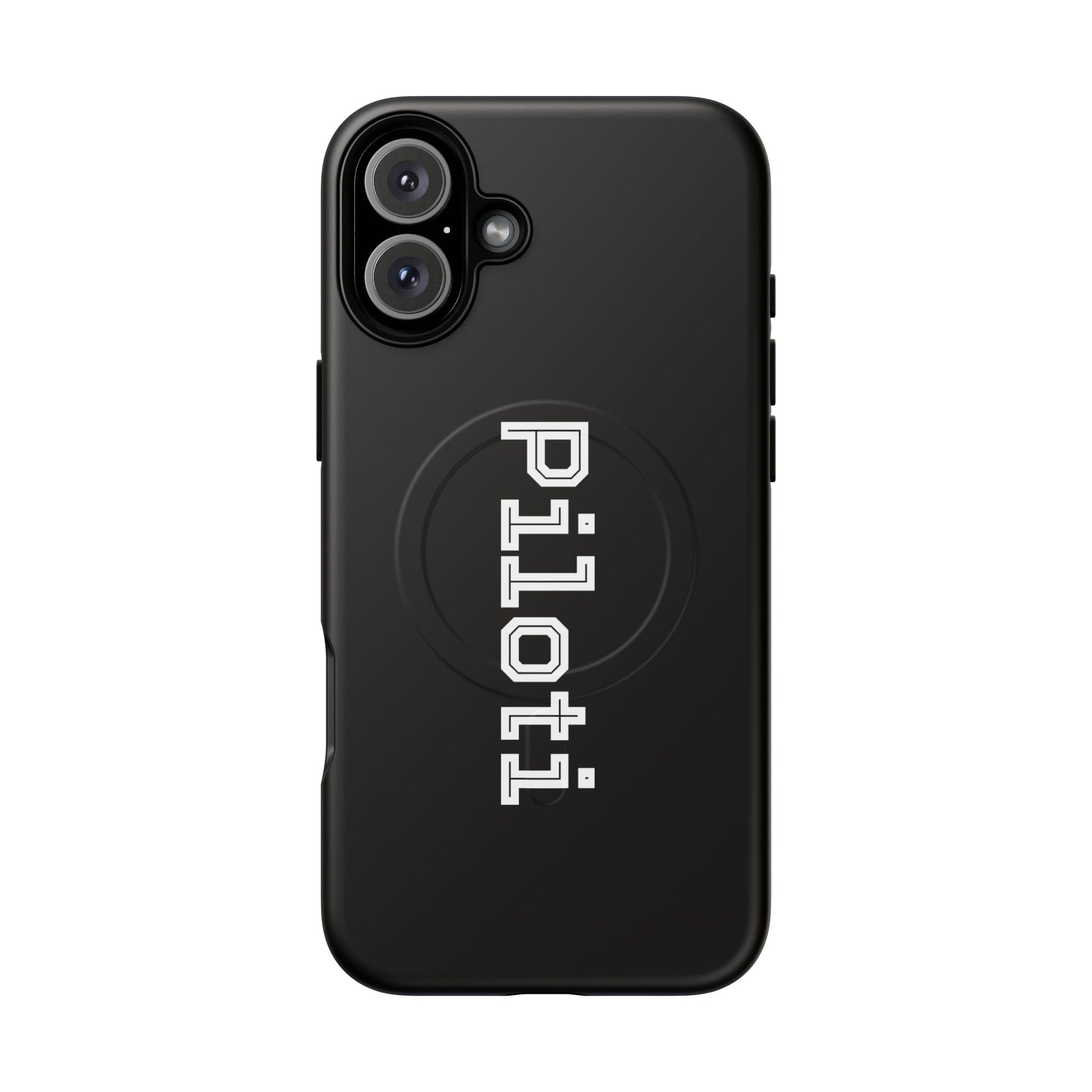 Tough Magnetic iPhone Cases Piloti in black Printify