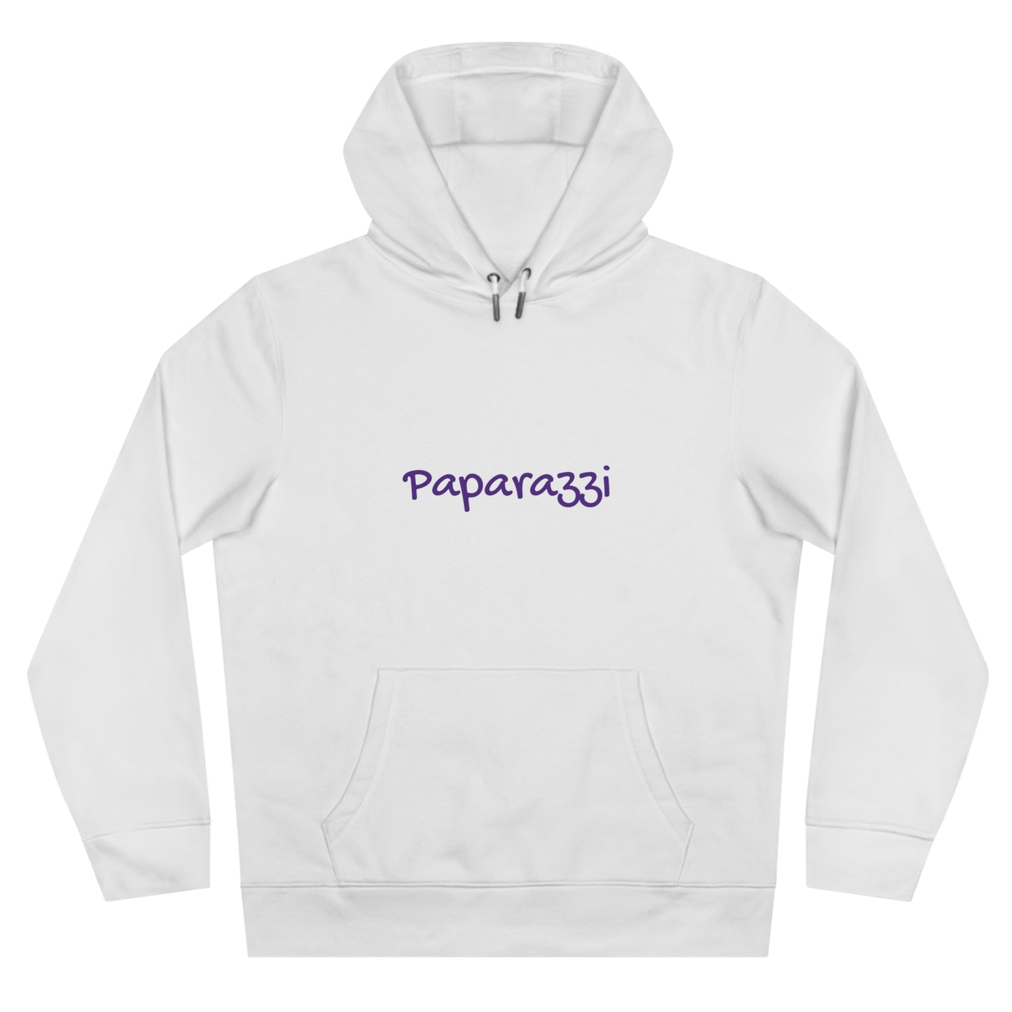 White Paparazzi Purple Hoodie Printify