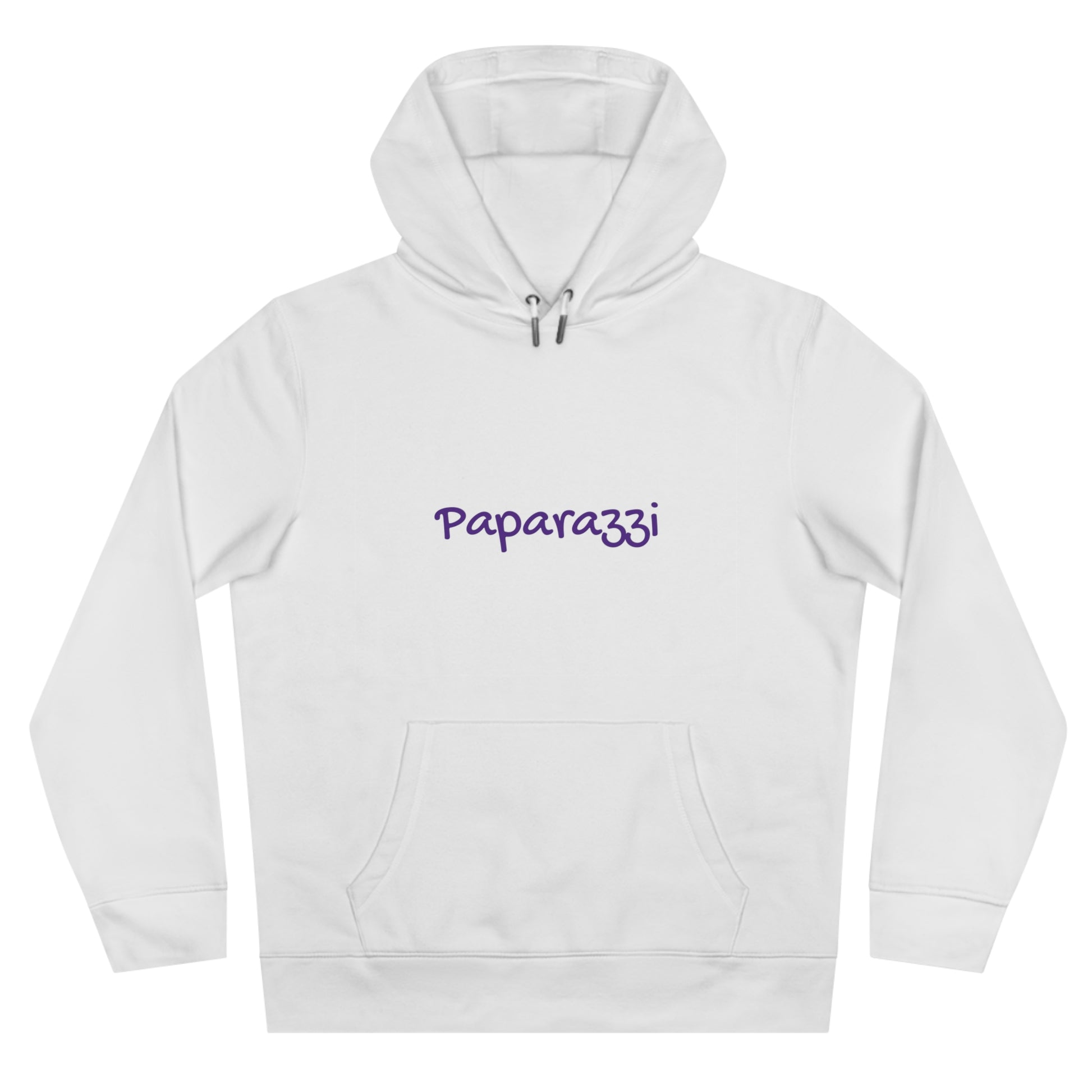 White Paparazzi Purple Hoodie Printify