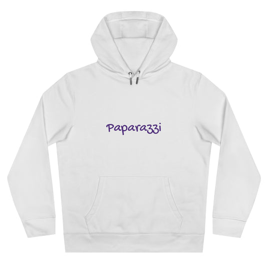 White Paparazzi Purple Hoodie Printify