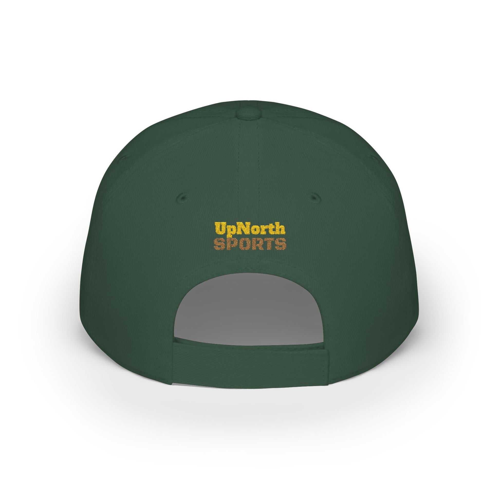 Dark Green Old Gold UpN Baseball Cap backside - UpNorth SPORTS