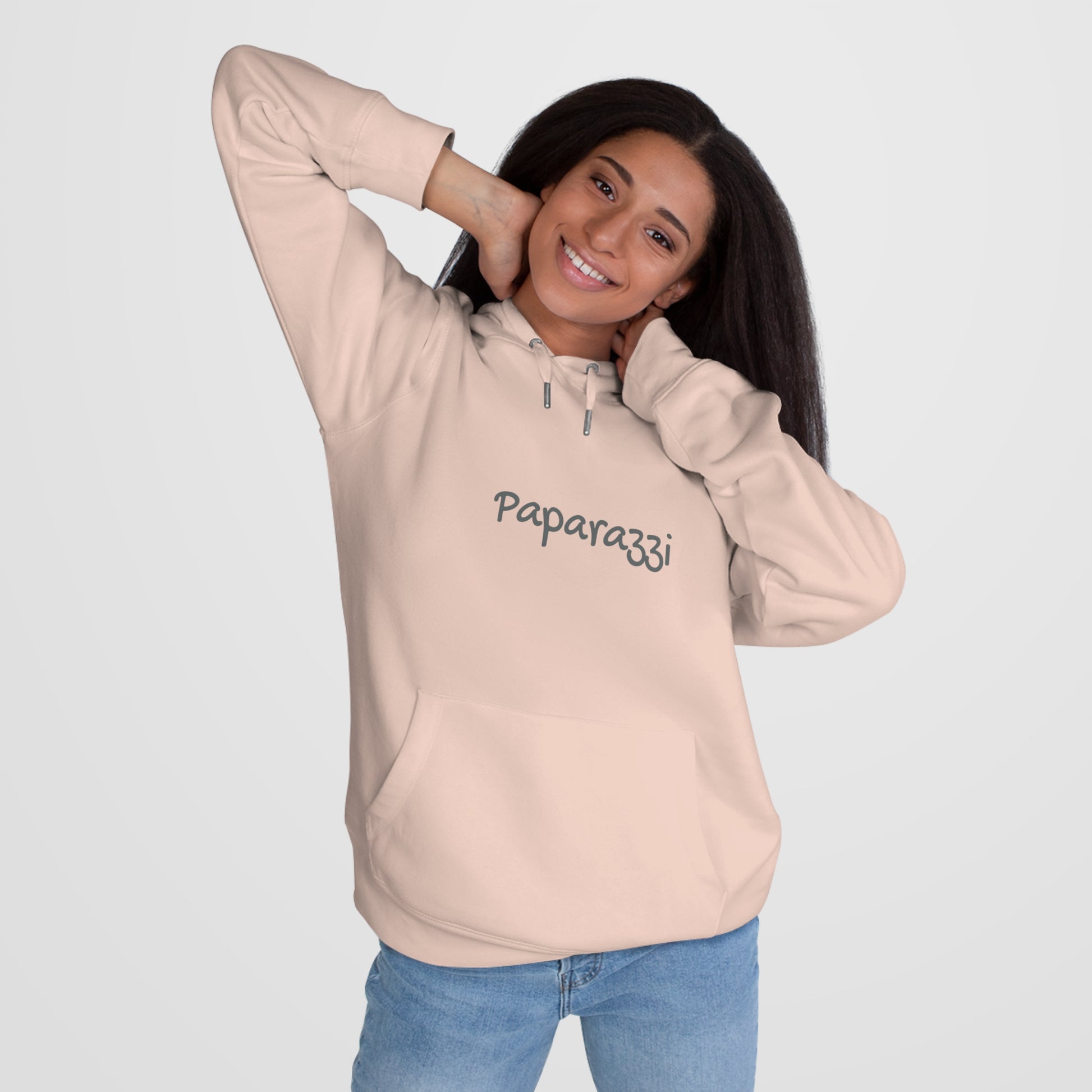 Pink Paparazzi Dark Grey Hoodie Printify