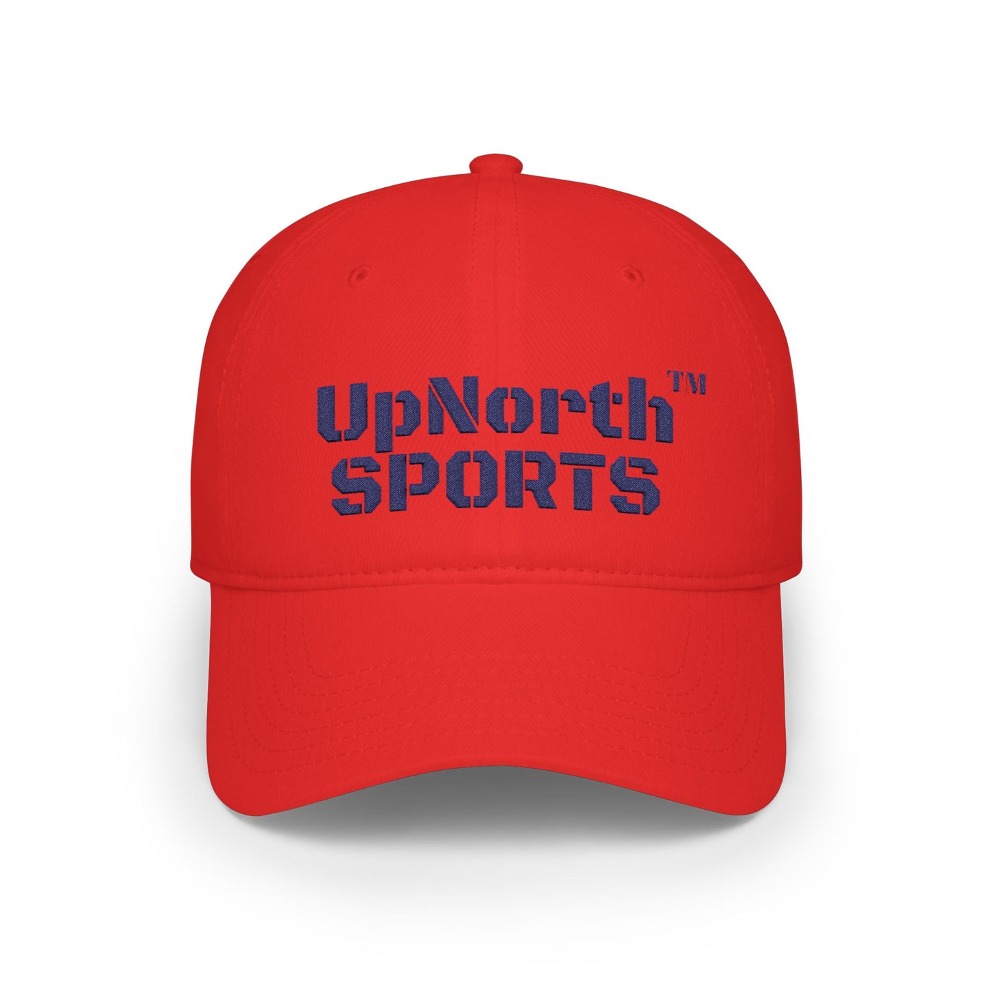 Red UpNorth Sports Navy Baseball Cap frontside - UpNorth SPORTS