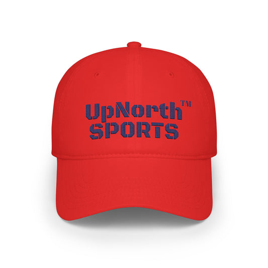 Red UpNorth Sports Navy Baseball Cap frontside - UpNorth SPORTS