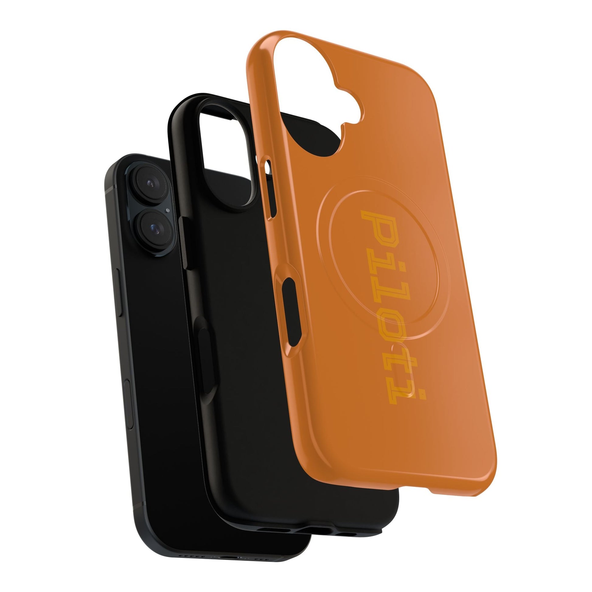 Tough Magnetic iPhone Cases Piloti in orange Printify
