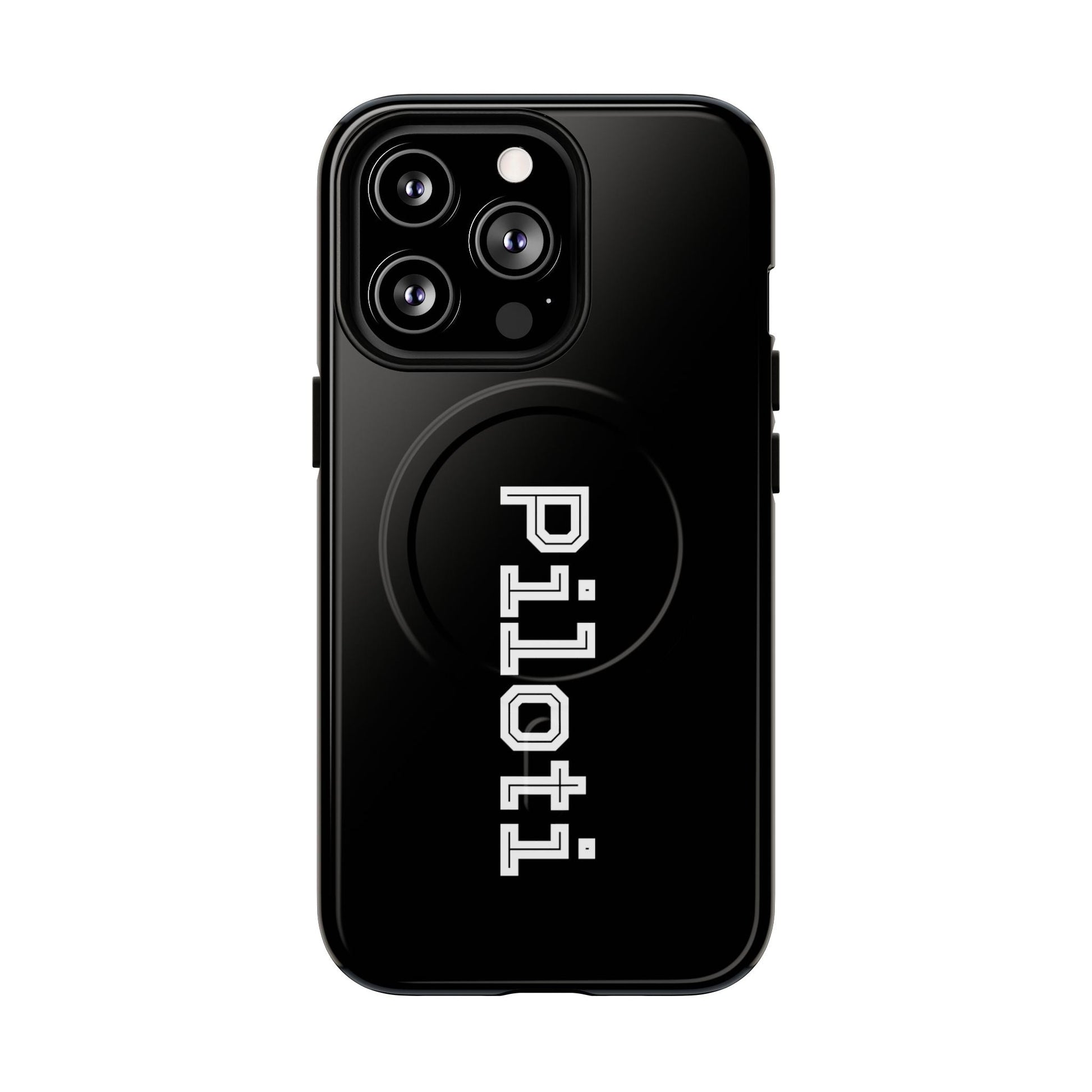 Tough Magnetic iPhone Cases Piloti in black Printify
