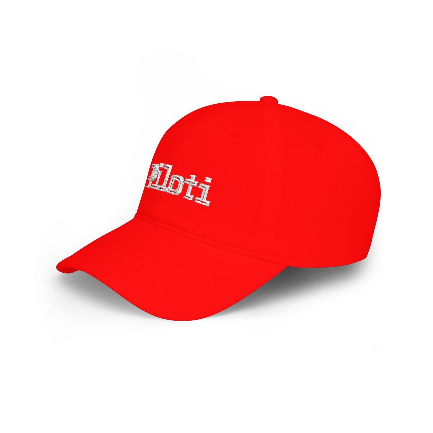 Piloti Baseball Cap Embroidered with White Printify