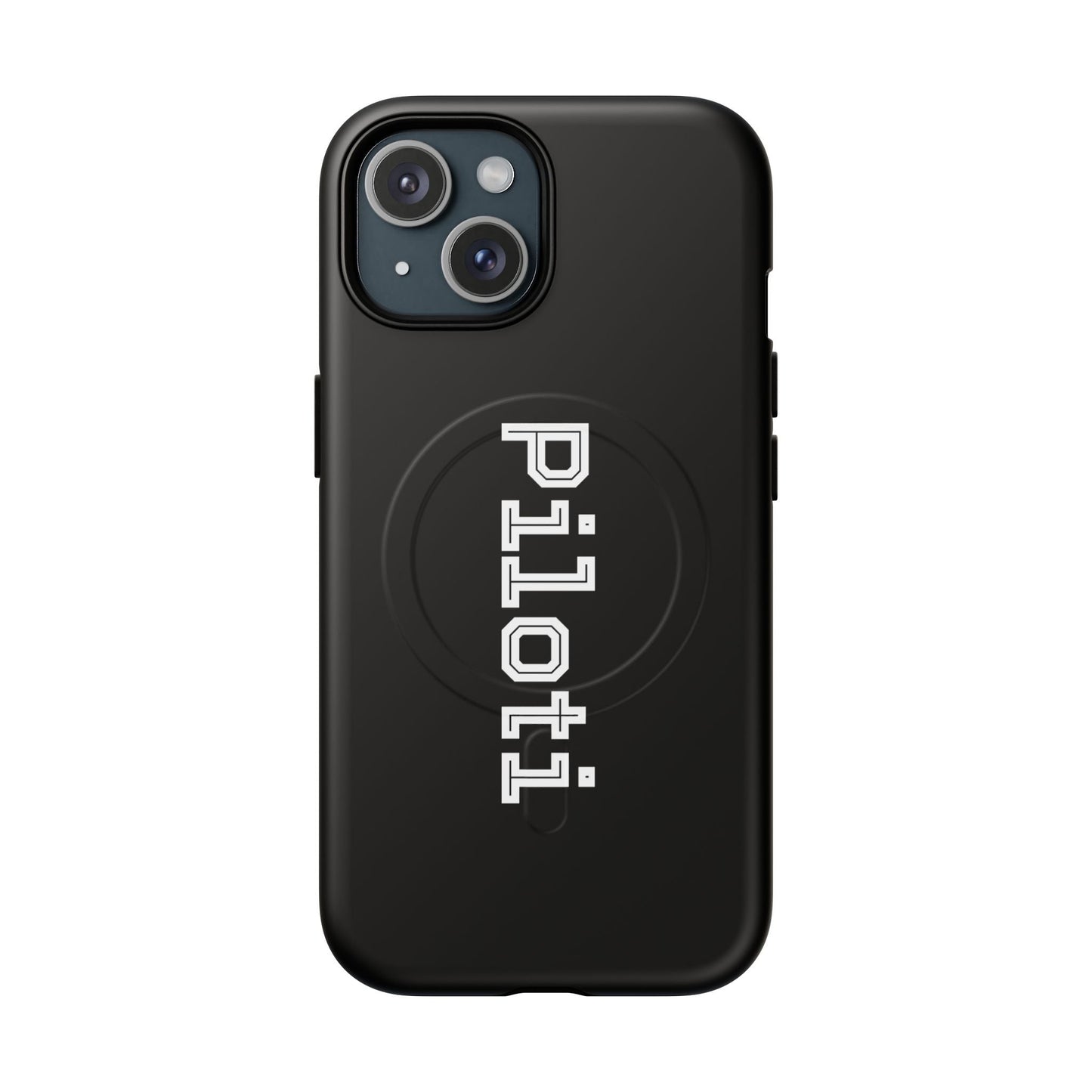 Tough Magnetic iPhone Cases Piloti in black Printify