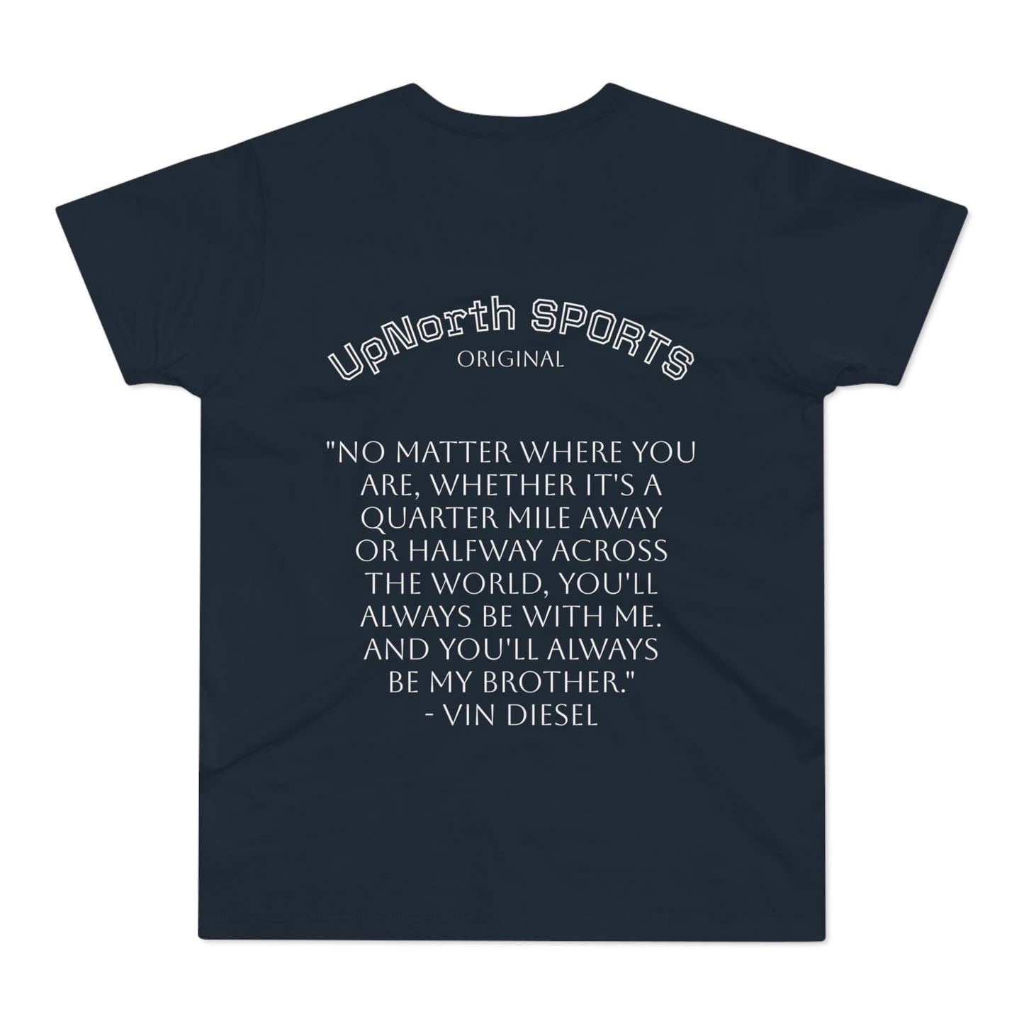 Men T-shirt UpNorth SPORTS navy with Vin Diesel tribute