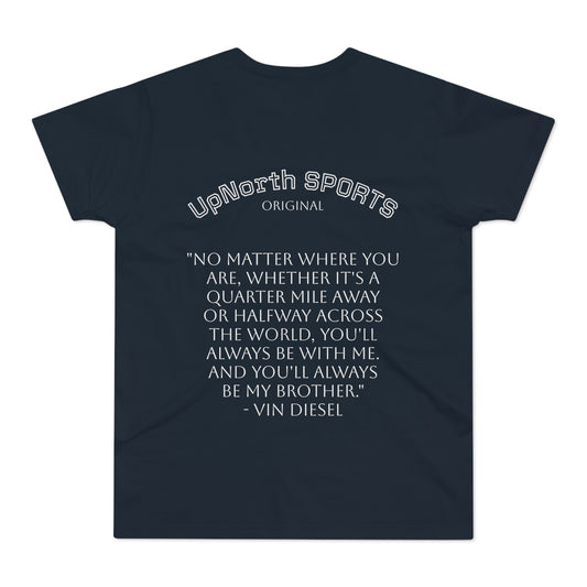 Men T-shirt UpNorth SPORTS navy with Vin Diesel tribute