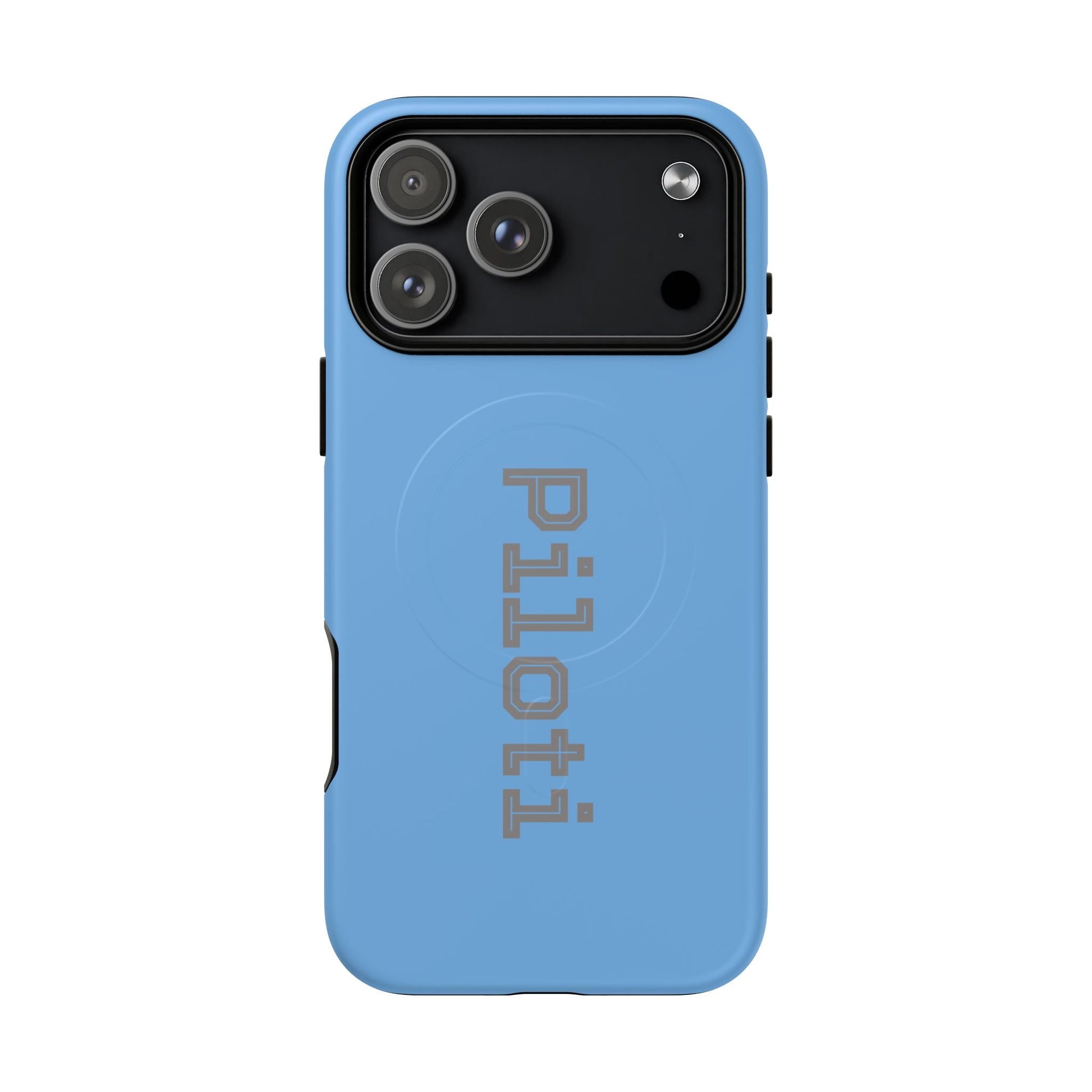 Tough Magnetic iPhone Cases Piloti in skyblue made in matt and gloss finish - UpNorth SPORTS
