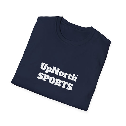 Unisex T-Shirt white on navy Printify