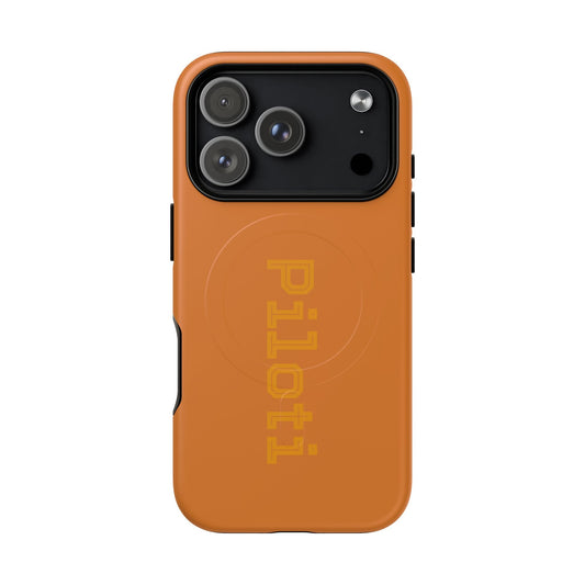 Tough Magnetic iPhone Cases Piloti in orange Printify