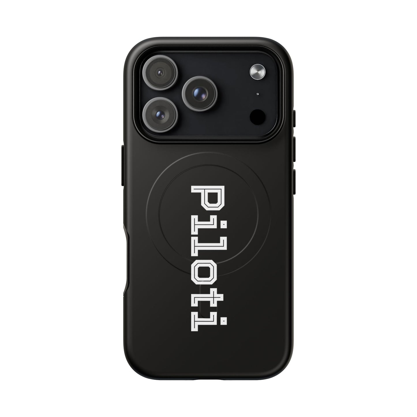 Tough Magnetic iPhone Cases Piloti in black Printify