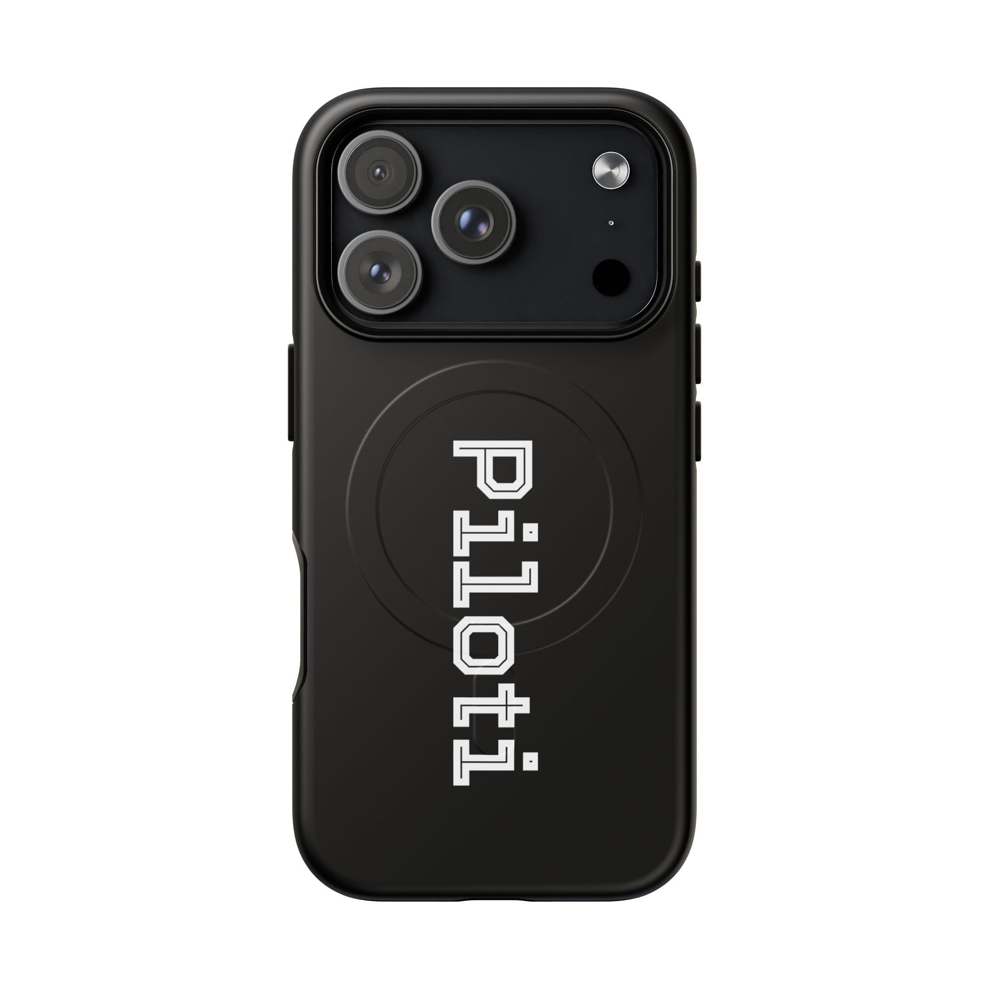Tough Magnetic iPhone Cases Piloti in black Printify