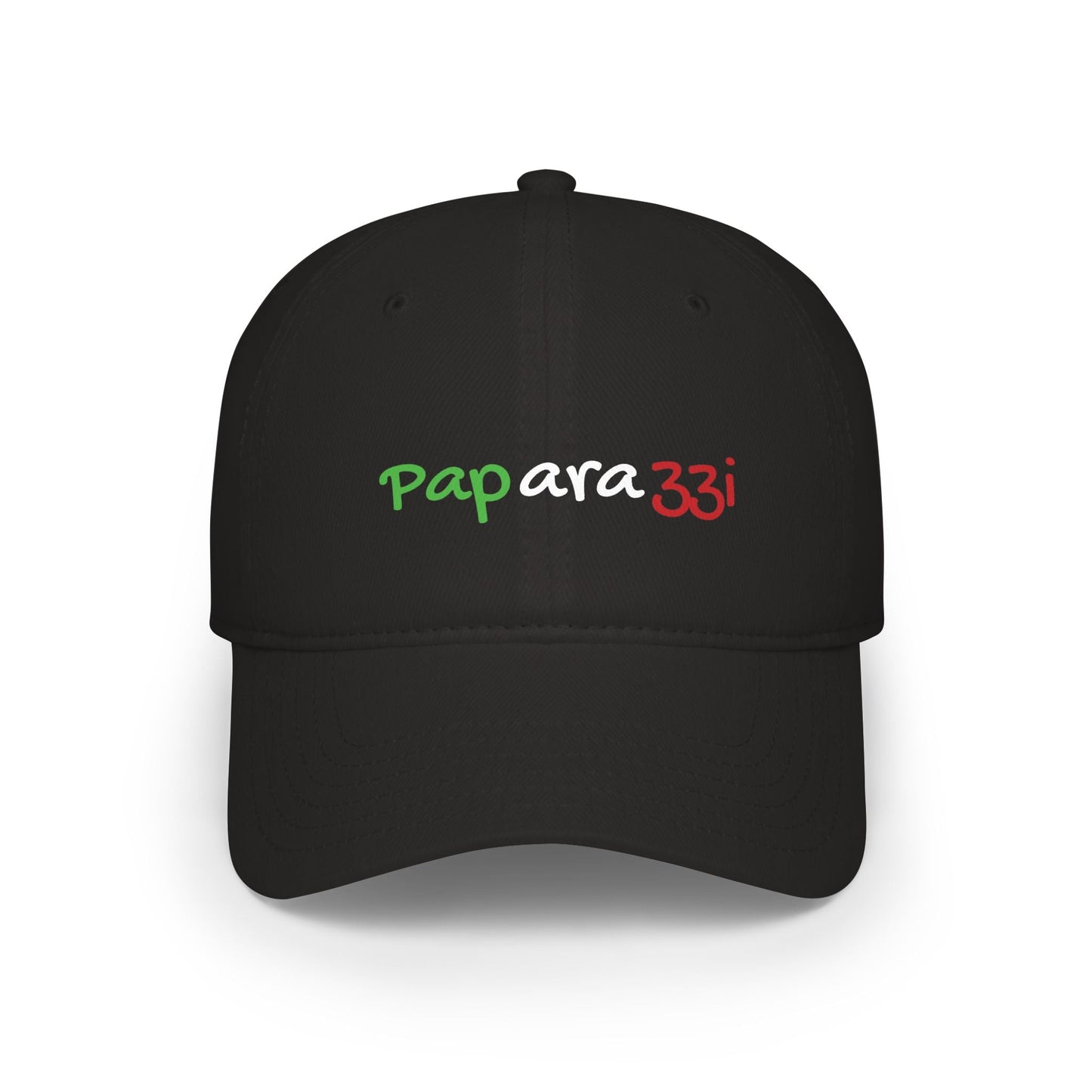 Baseball Cap Paparazzi black with Italy