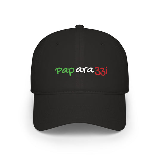Baseball Cap Paparazzi black with Italy