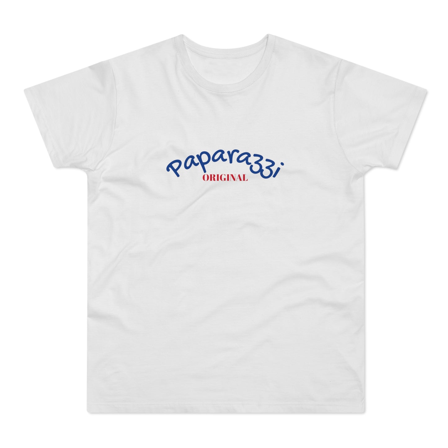 Paparazzi Men T-shirt white with navy and dark red