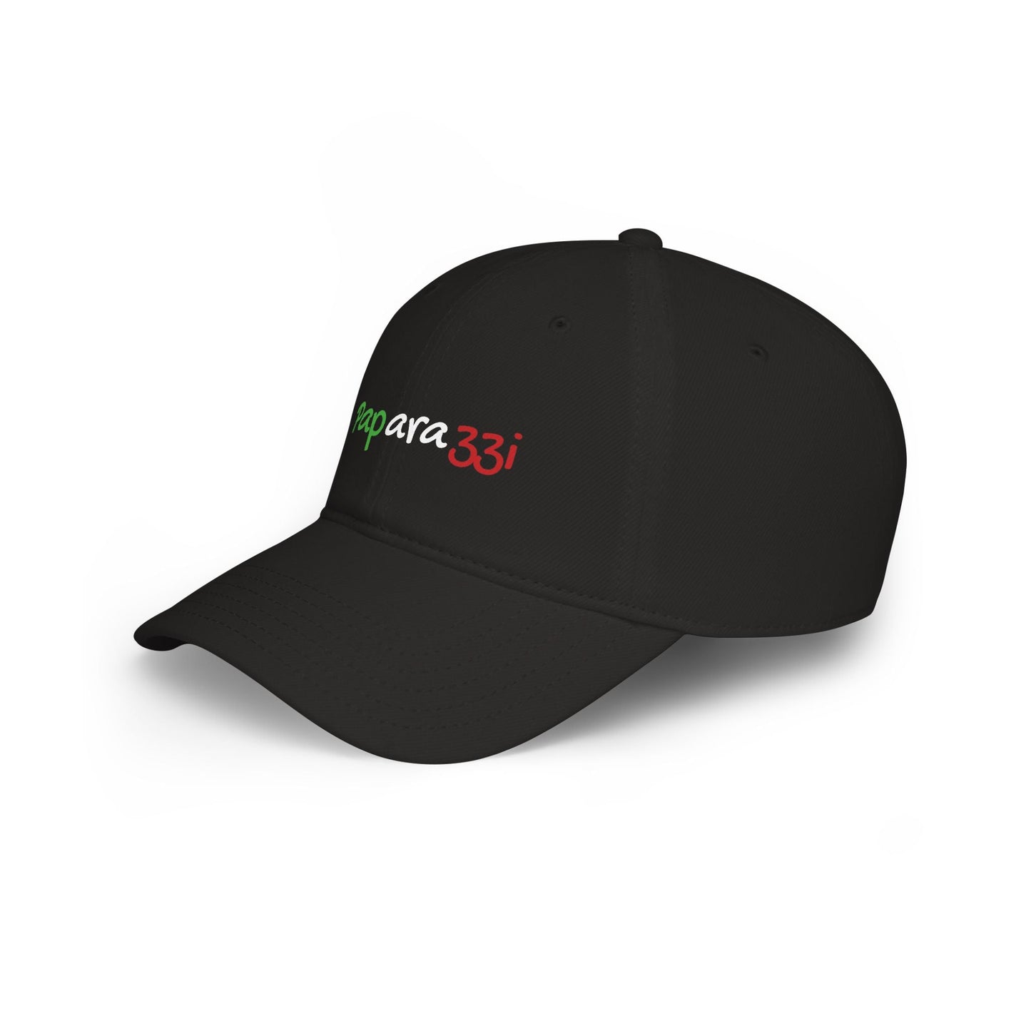Baseball Cap Paparazzi black with Italy