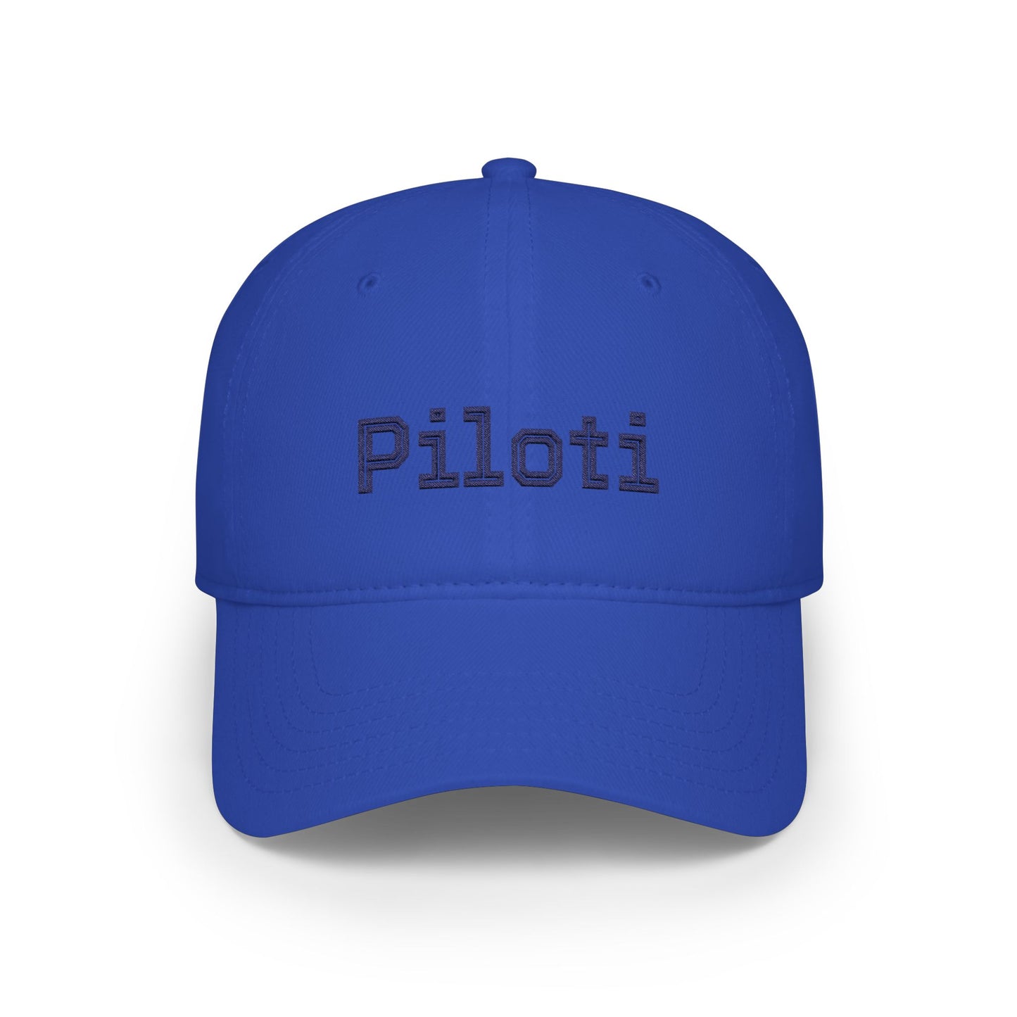 Piloti Baseball Cap Embroidered with Navy Printify