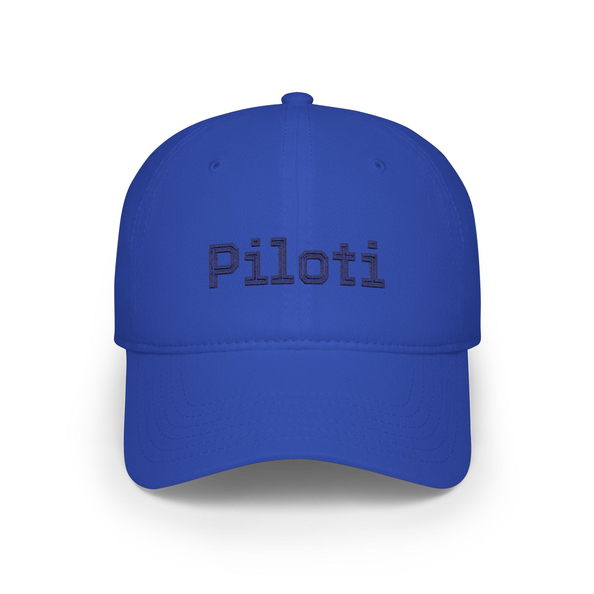 Piloti Baseball Cap Embroidered with Navy Printify