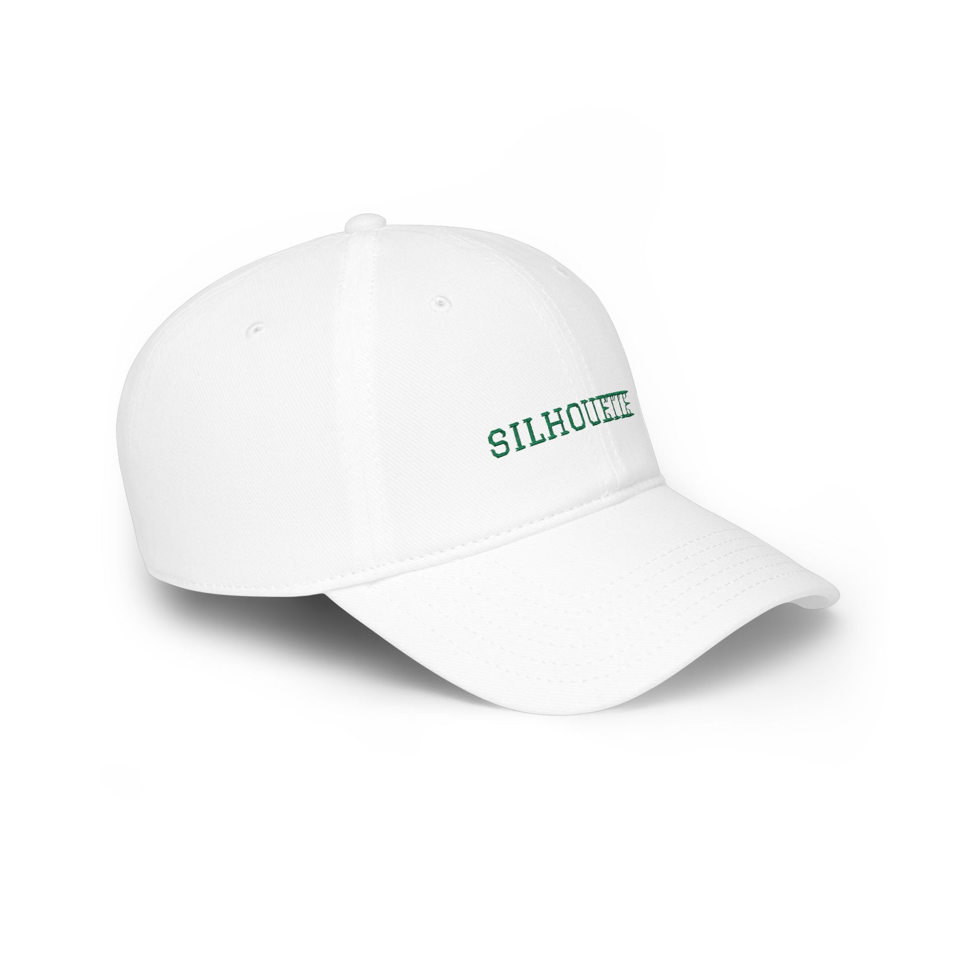 White Paparazzi Silhouette Dark Green Baseball Cap right - Paparazzi Original