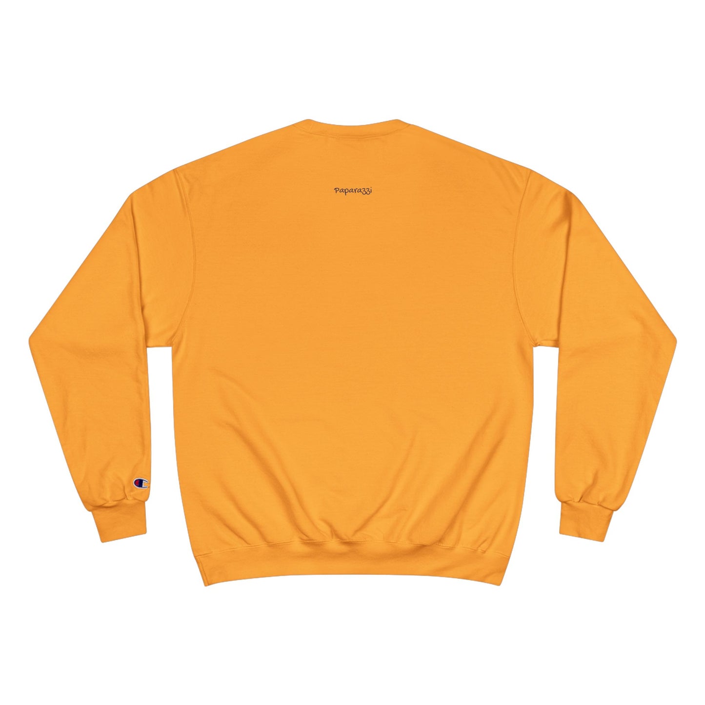 White Gold Paparazzi Champion Sweatshirt Printify