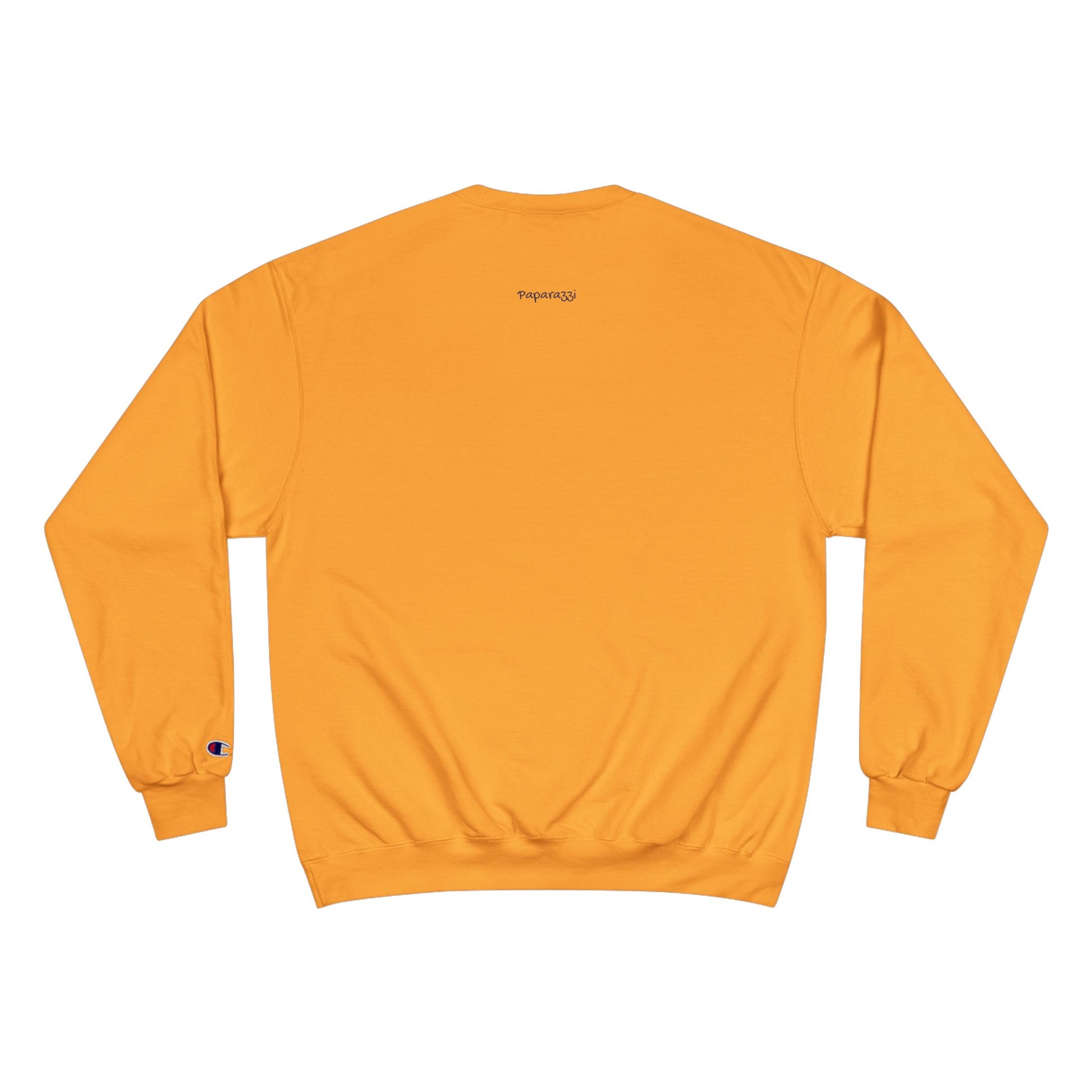 White Gold Paparazzi Champion Sweatshirt Printify
